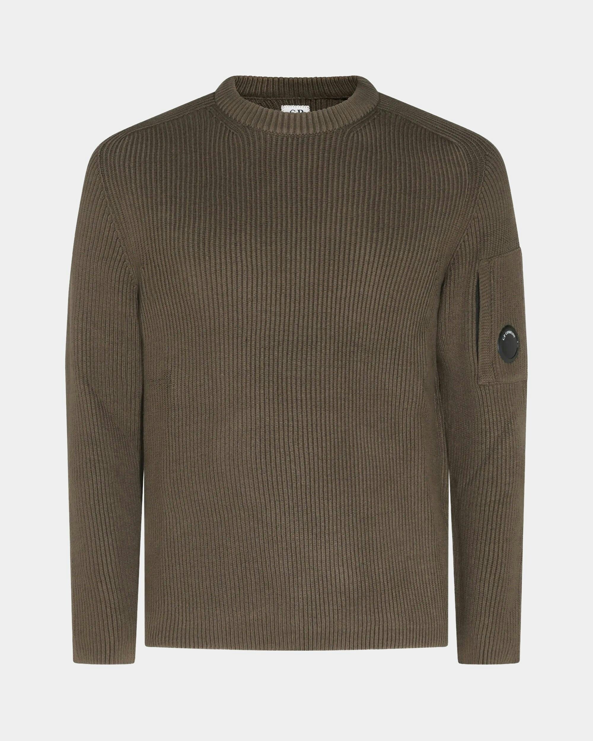 Full Rib Crewneck Lens Jumper Men's Cotton - Image 3