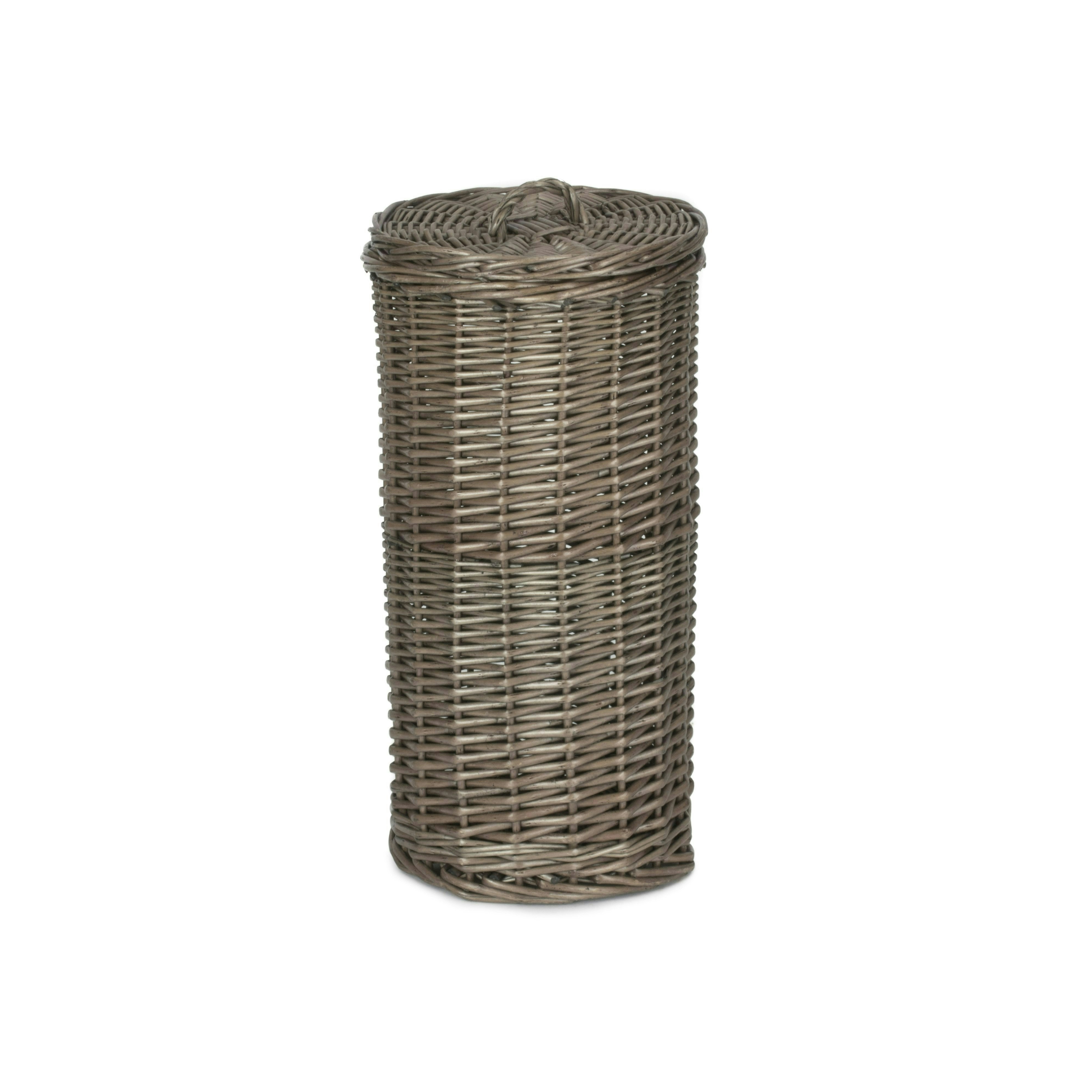 Rackhams Red Toilet Roll Holder Round Wicker Holder Size 3