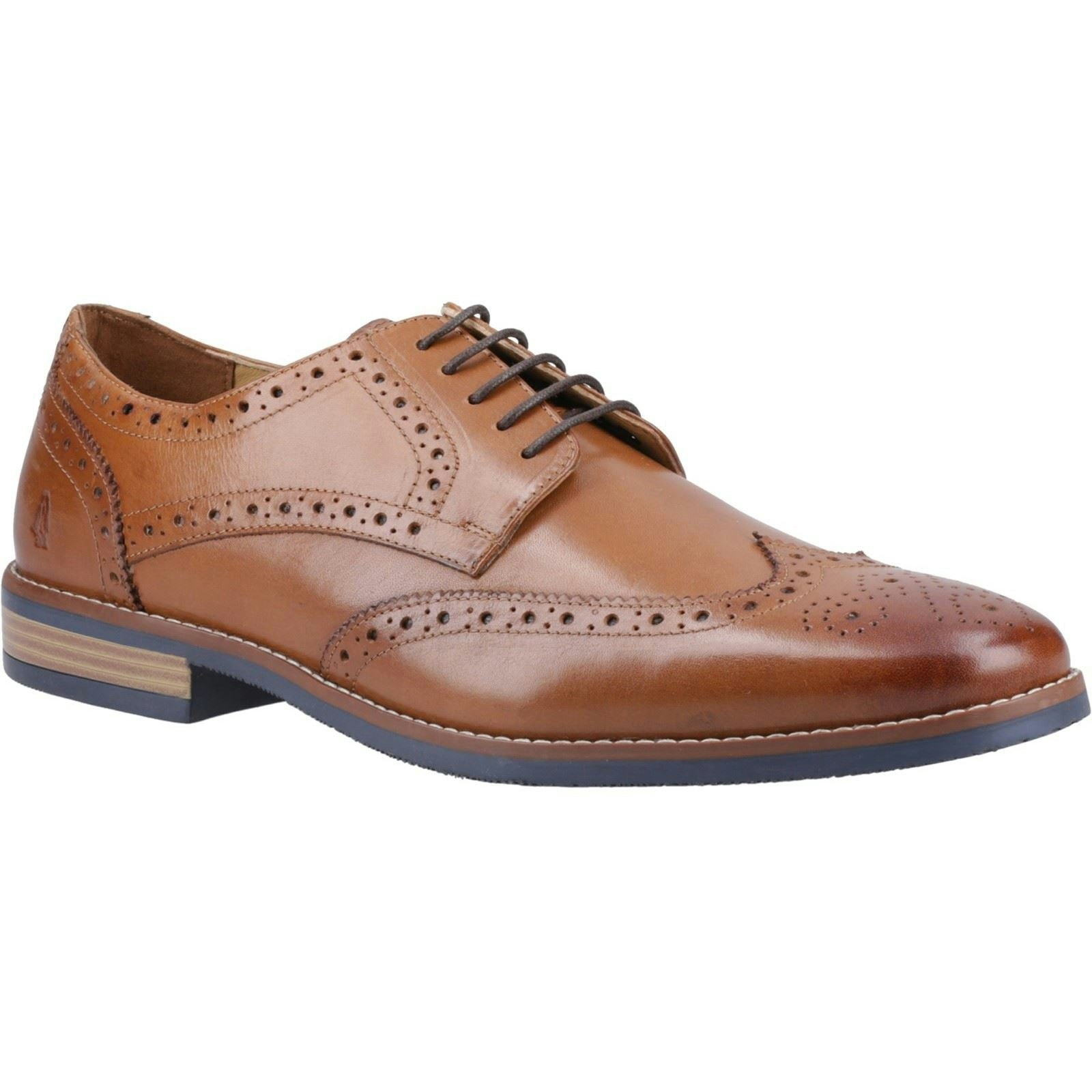 Hush Puppies Men's Mack Leather Tan Brogues Shoes - Size 9