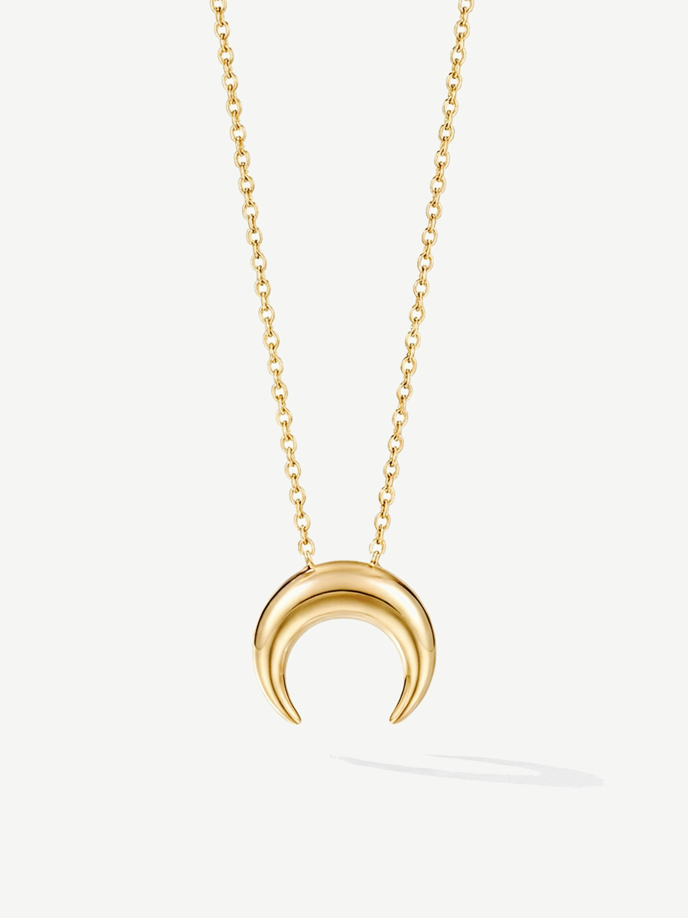 Muchv Gold/Silver Small Horn Necklace In 18K Or