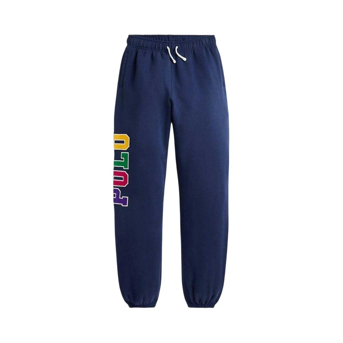 Ralph Lauren Kids Fleece Joggers - Navy - 8 Years - Navy - 100% Cotton