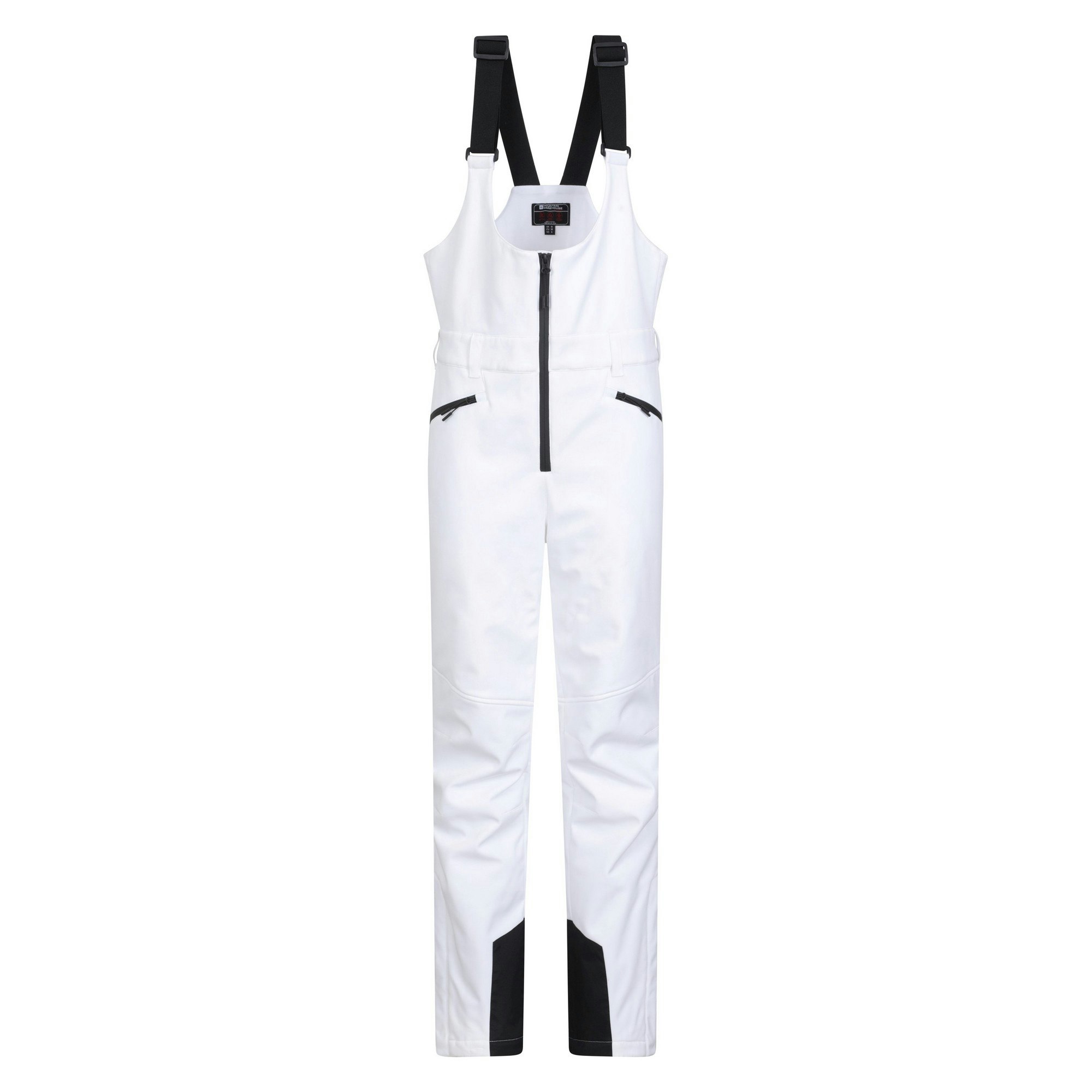 Mountain Warehouse Women's White / Recco Bibbed Ski Trousers - 12 Uk