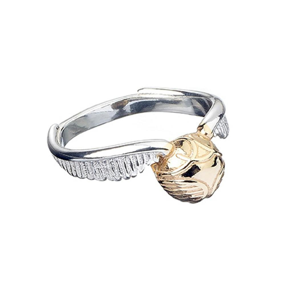 The Carat Shop Silver/Golden Harry Potter Sterling Snitch Ring Large