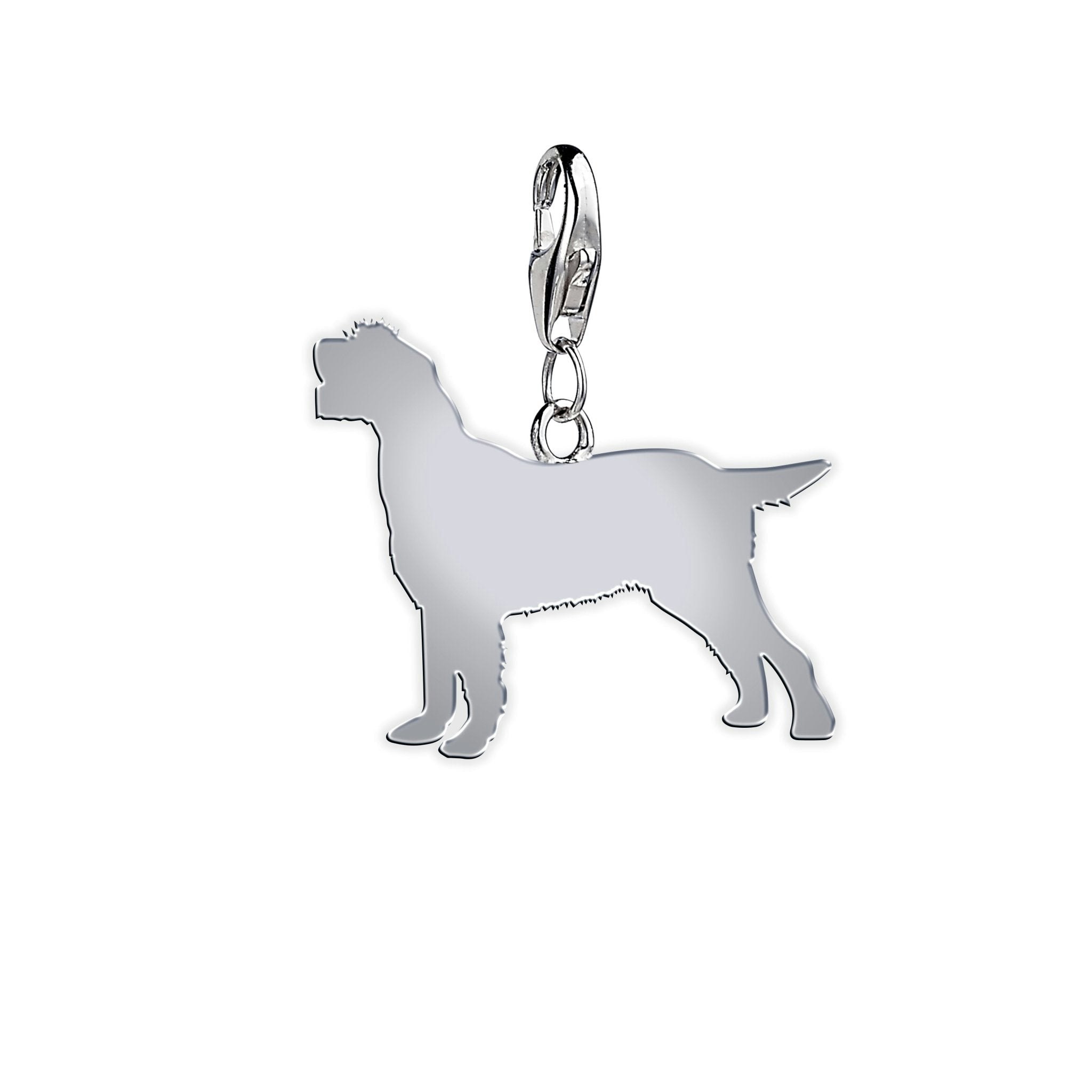 Mylee London Silver Italian Spinone Silhouette Charm - No - Clip On Charm