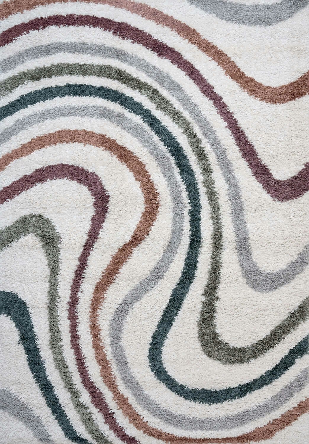 Rackhams Moodi Shaggy Multicolour Mirage Rug - 120X170 Cm