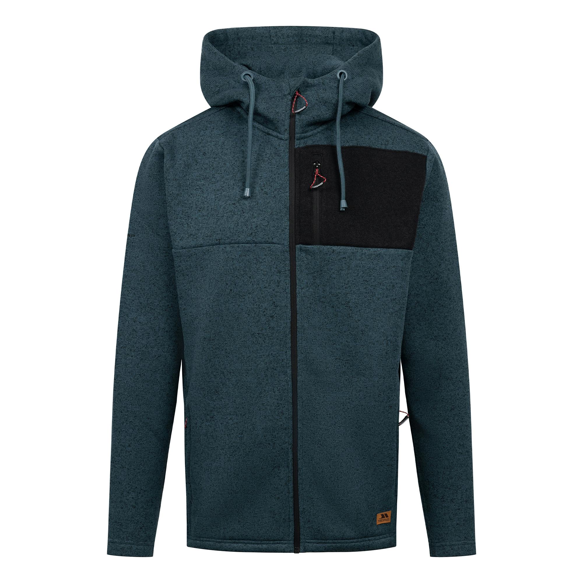 Trespass Men's Dark Uig Fleece Jacket - Teal - Xs - Teal - 100% Polyester