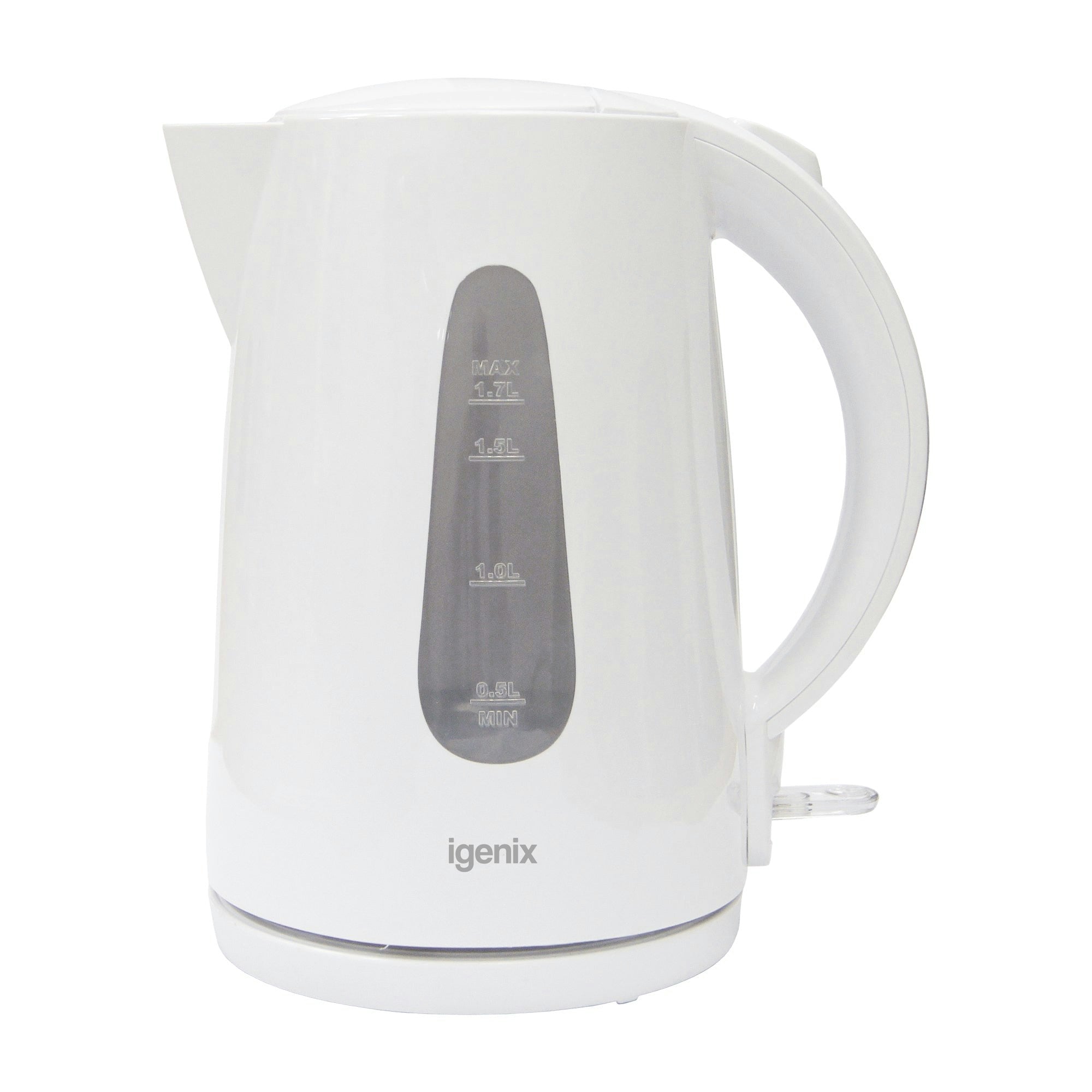 Igenix White 1.7 Litre Cordless Jug Kettle, 3000W,