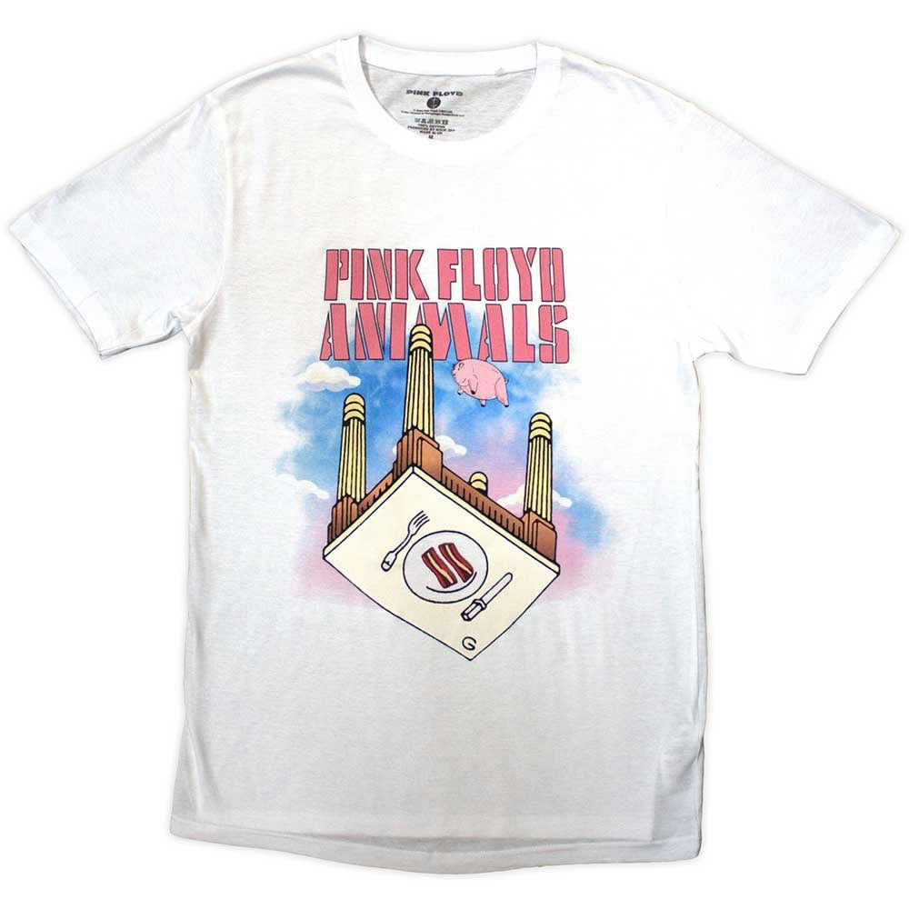Paradiso Clothing Unisex Pink Floyd Animals Bacon Table T Shirt - L