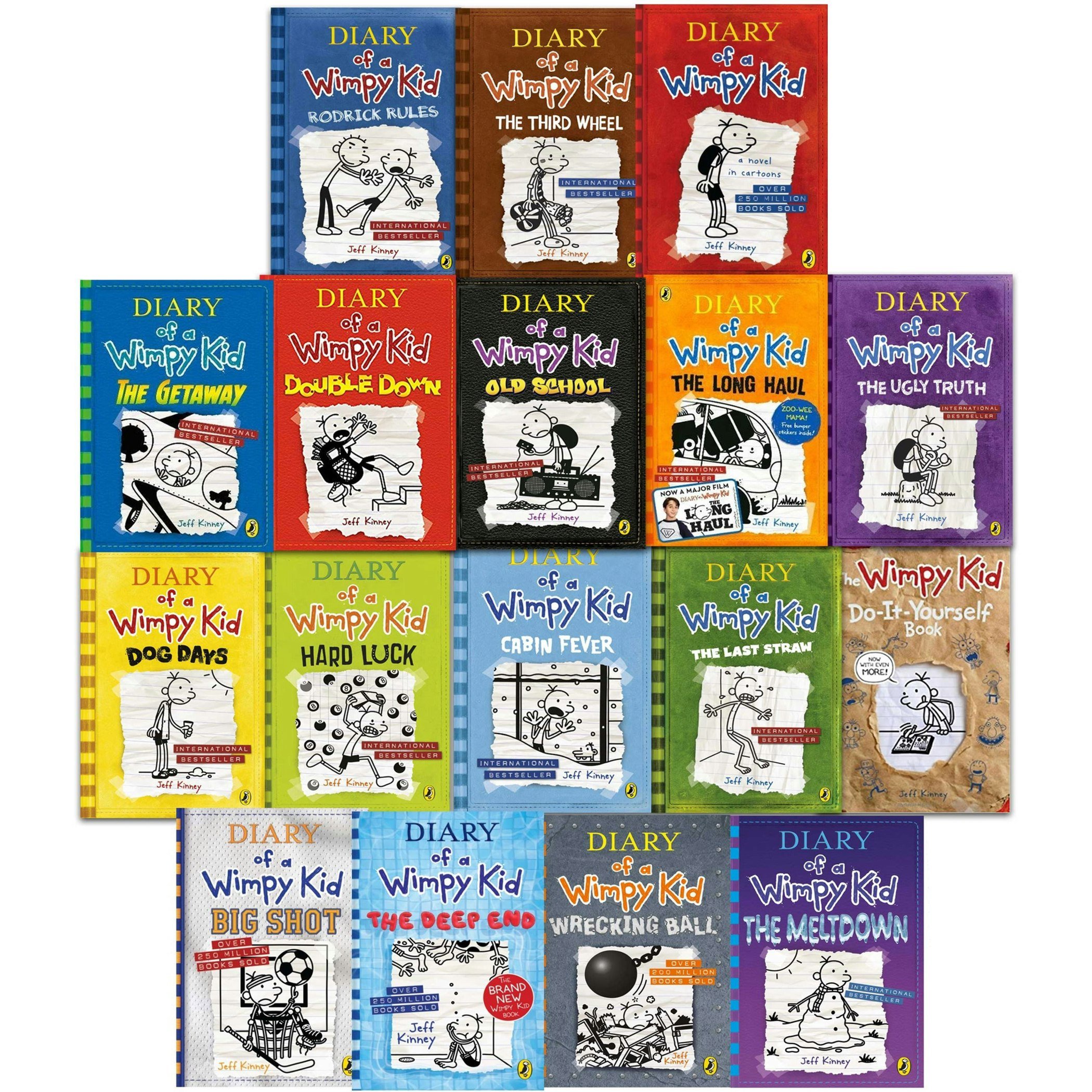 Diary of a Wimpy Kid Collection 17 Books Set by Jeff | Rackhams