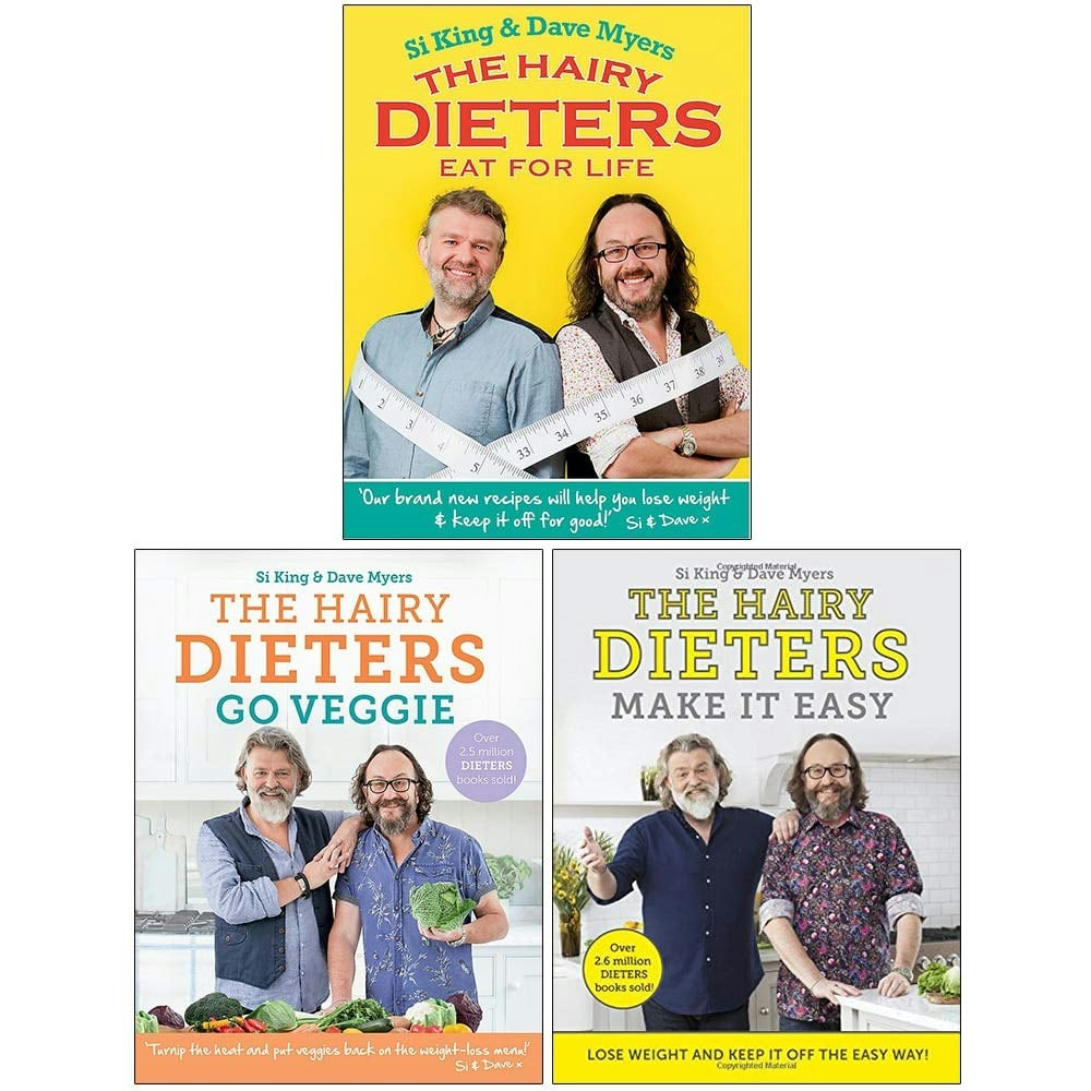 W&N/Orion/Seven Dials Hairy Dieters Collection 3 Books Set (Eat For Life, Go Veggie, Make It Easy)