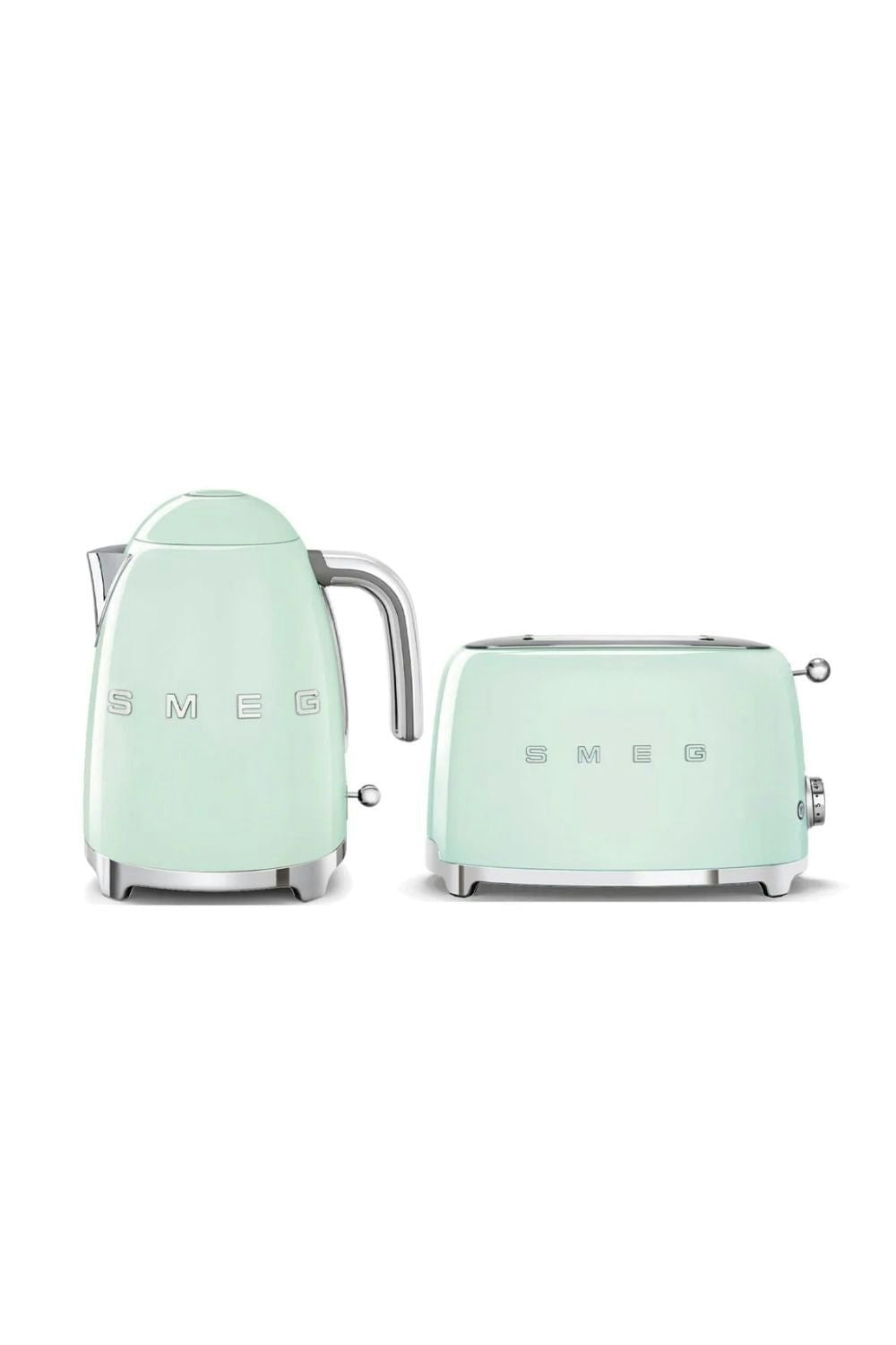Smeg Green Bundle Set Klf03 Kettle & Tsf01 2 Slice Toaster
