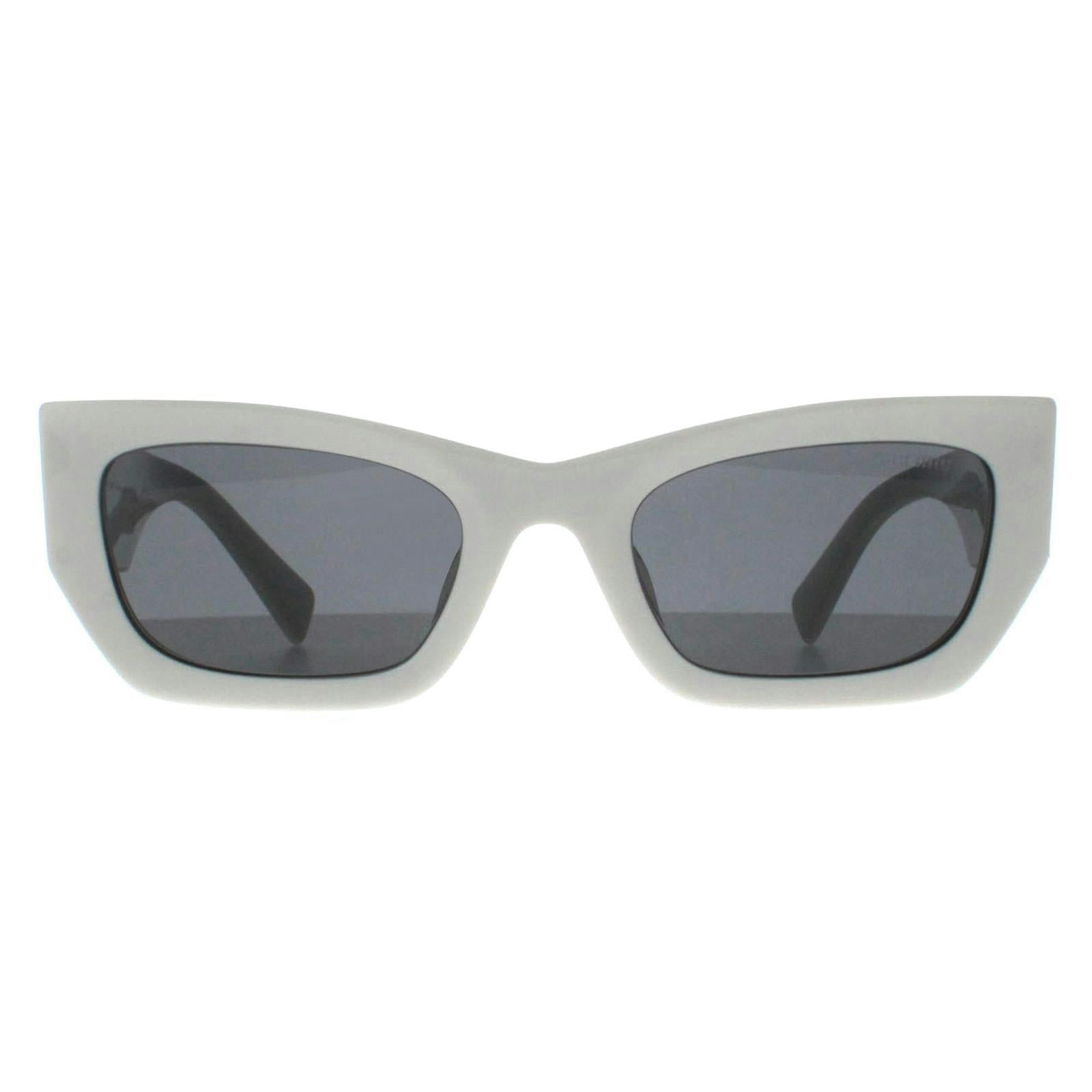 Miu Miu Women's White Rectangle Dark Grey Mu09ws - Image 9
