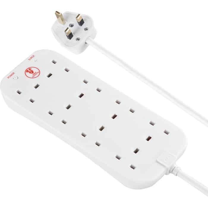 Masterplug 2M Eight Socket Surge Protected Extension Lead - Image 2