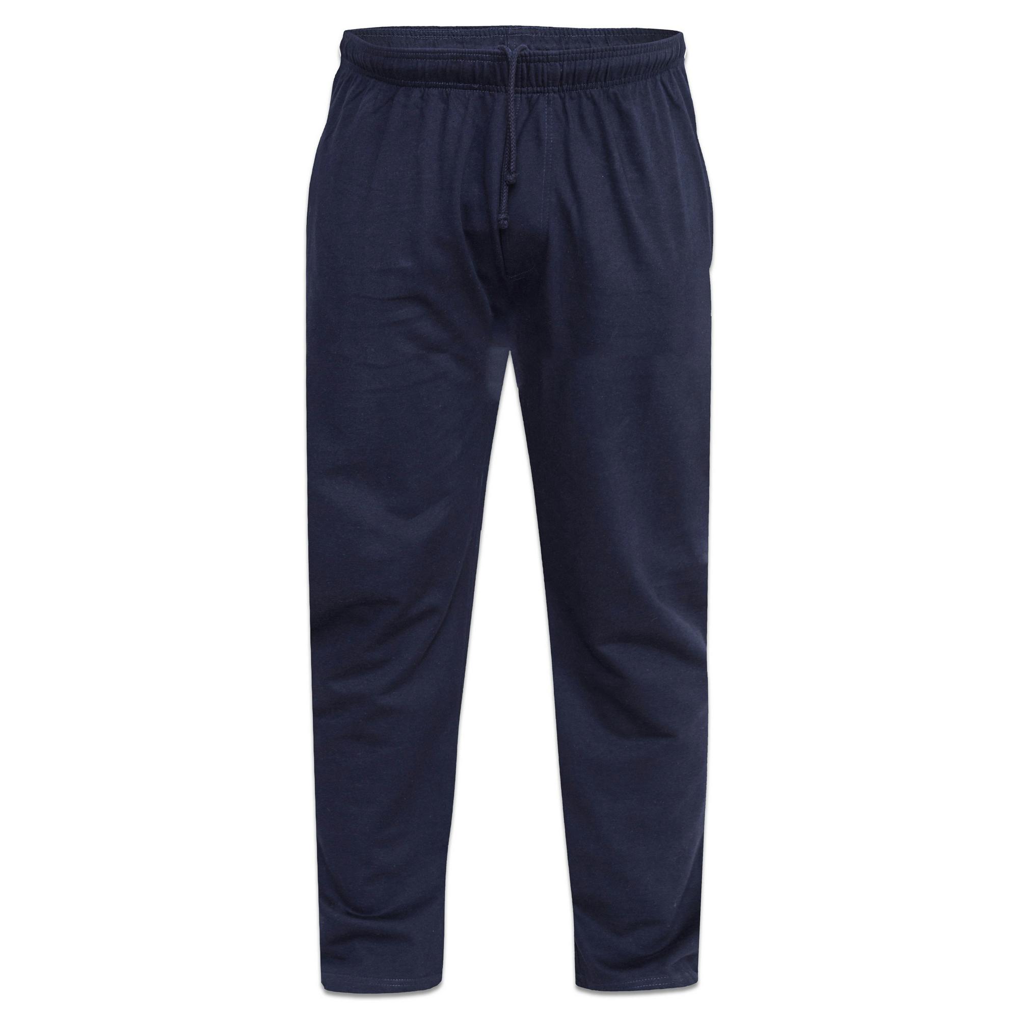 Duke Men's Blue D555 Rory Fleece Lightweight Kingsize Jogging Bottoms - Navy - 7XL - Navy - 100% Cotton