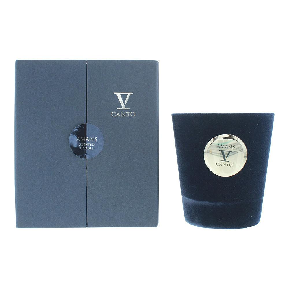 Rackhams Amans Flocked Glass Candle 250Ml