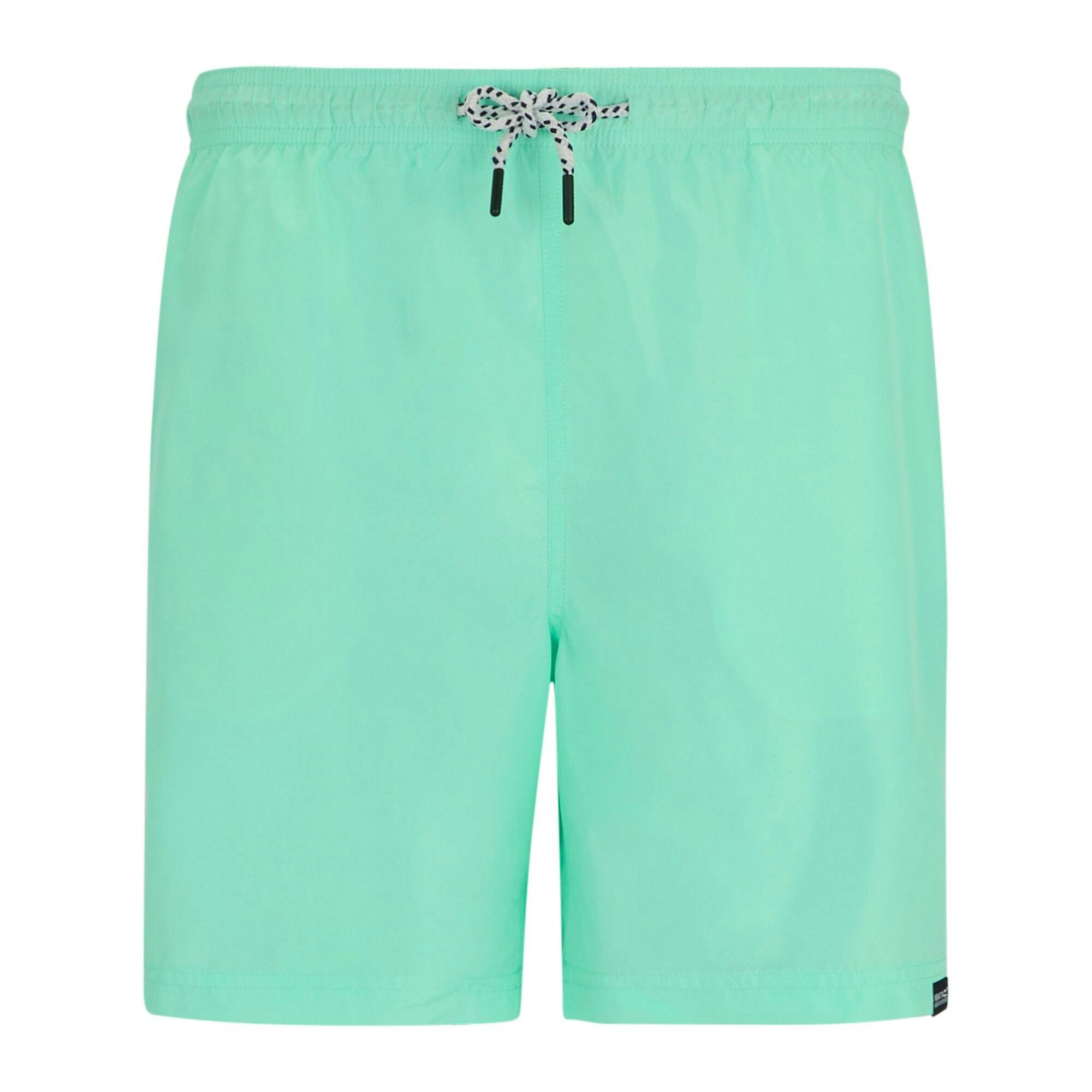Regatta Men's Green Mackleyna Swim Shorts - Ice - S - Ice - 100% Polyester