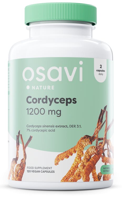 Osavi Cordyceps Energy & Vitality 1200Mg Vegan Capsules - 120 Capsules - Image 5