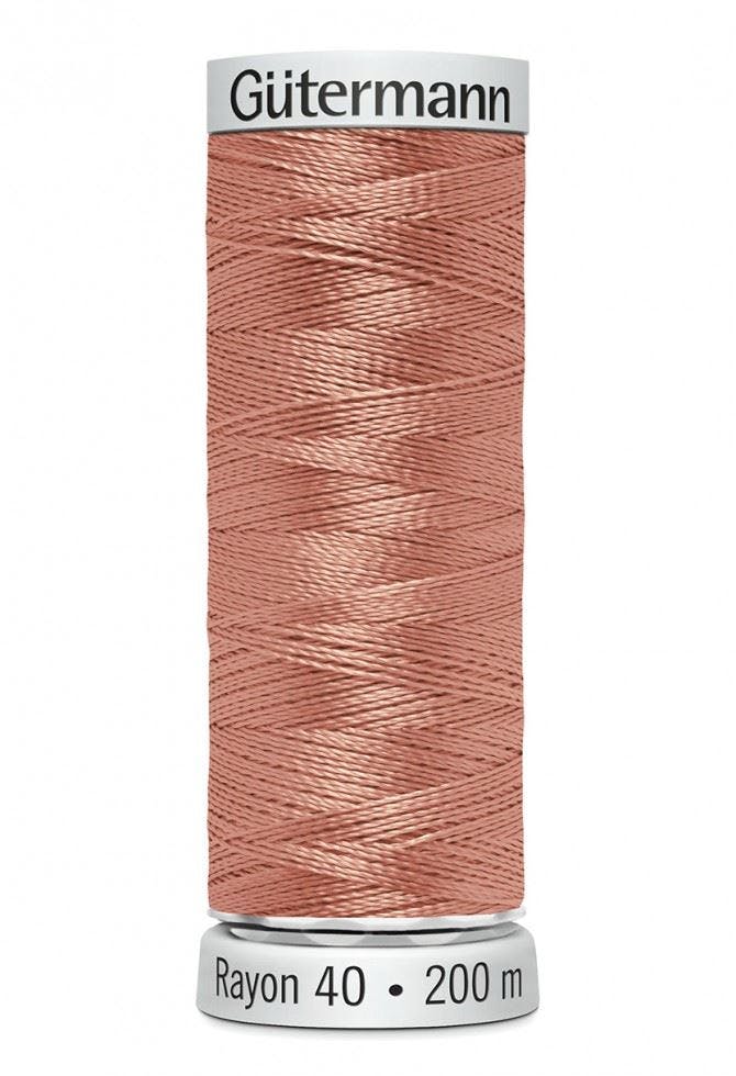 Gutermann No 40 Sulky Rayon Embroidery Thread 200M Rayon Thread Suitable For Embroidery - 1019 - 200 Metres