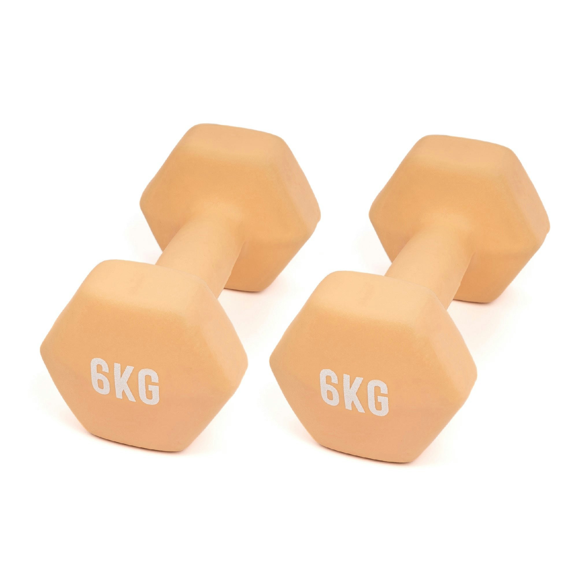 Myga Hex Dumbbell Pairs: 1Kg To 10Kg - 6Kg