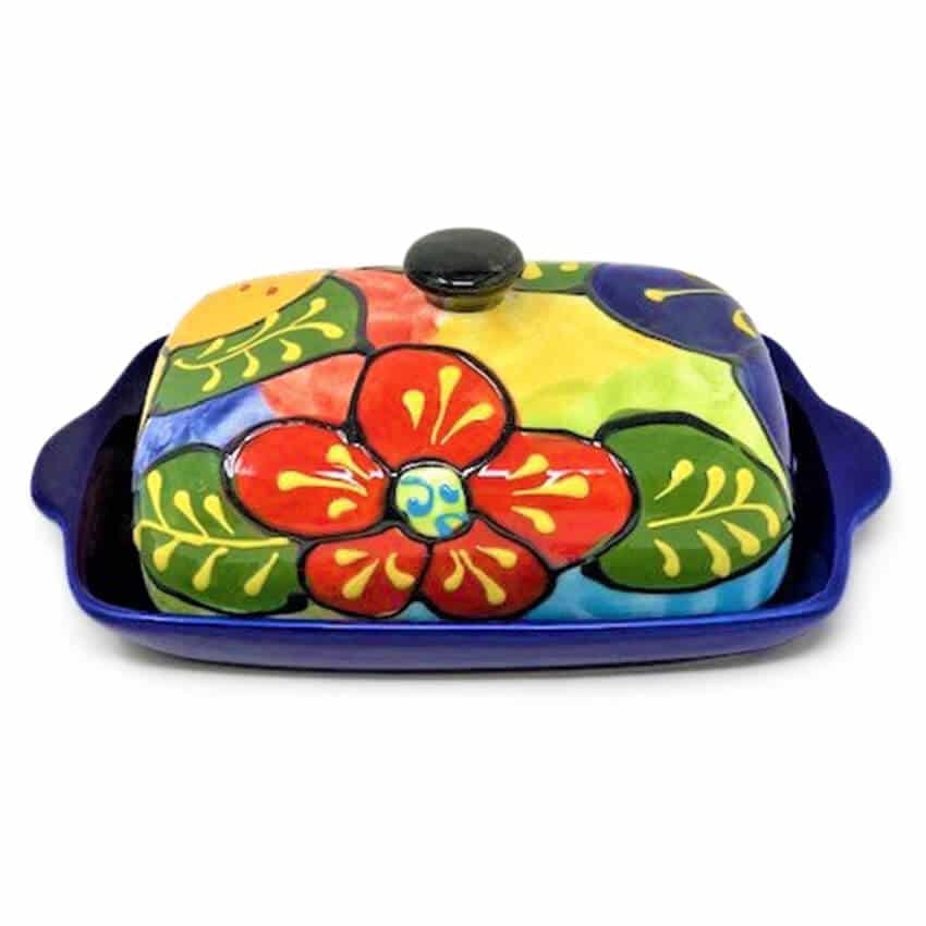 Verano Spanish Ceramics Classic Spanish - Butter Dish - Floral