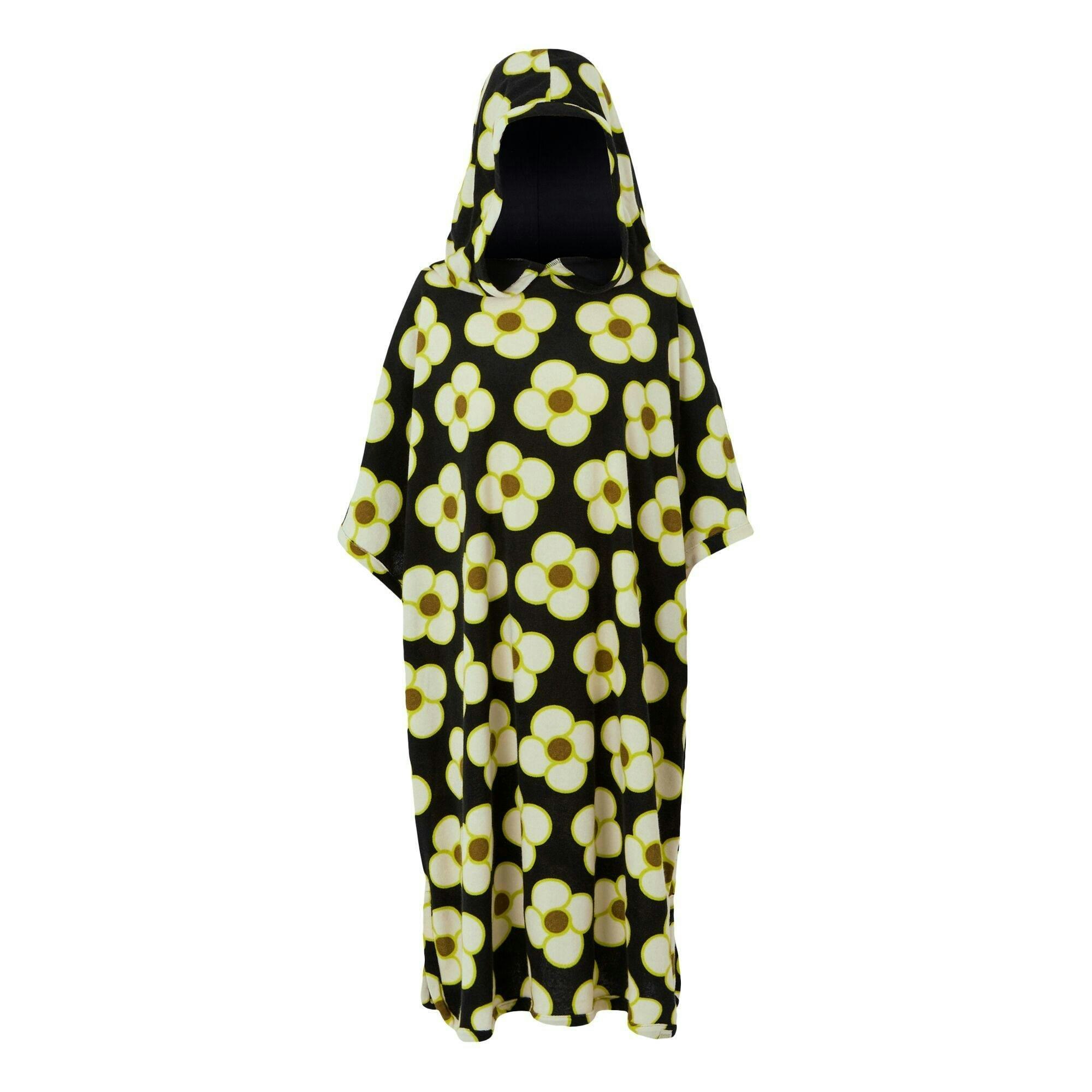 Regatta Women's Black / Orla Kiely Ii Spinning Flower Towelling Robe - Large