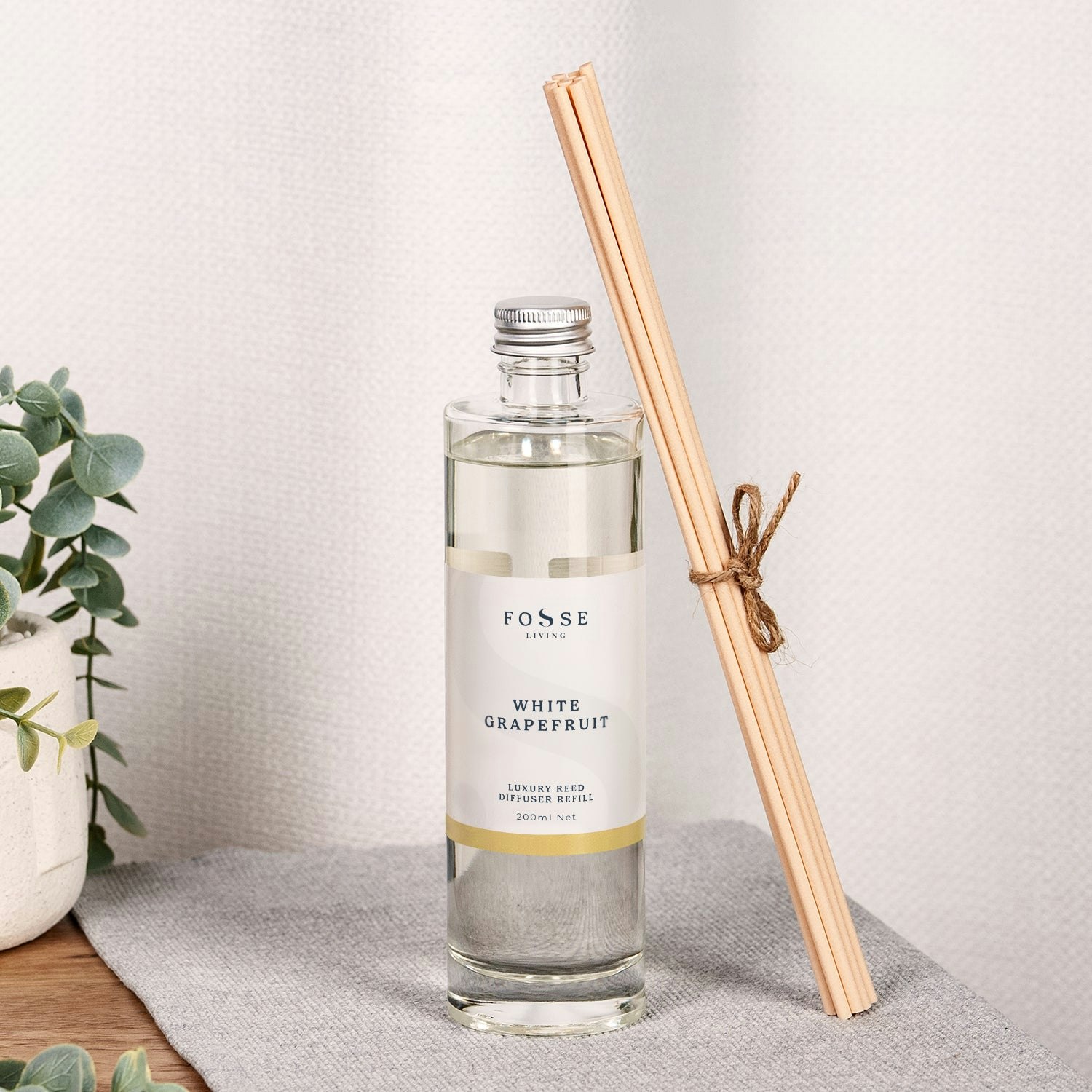 Rackhams White Grapefruit Reed Diffuser Refill 200Ml - 200Ml Refill + 10 Reeds