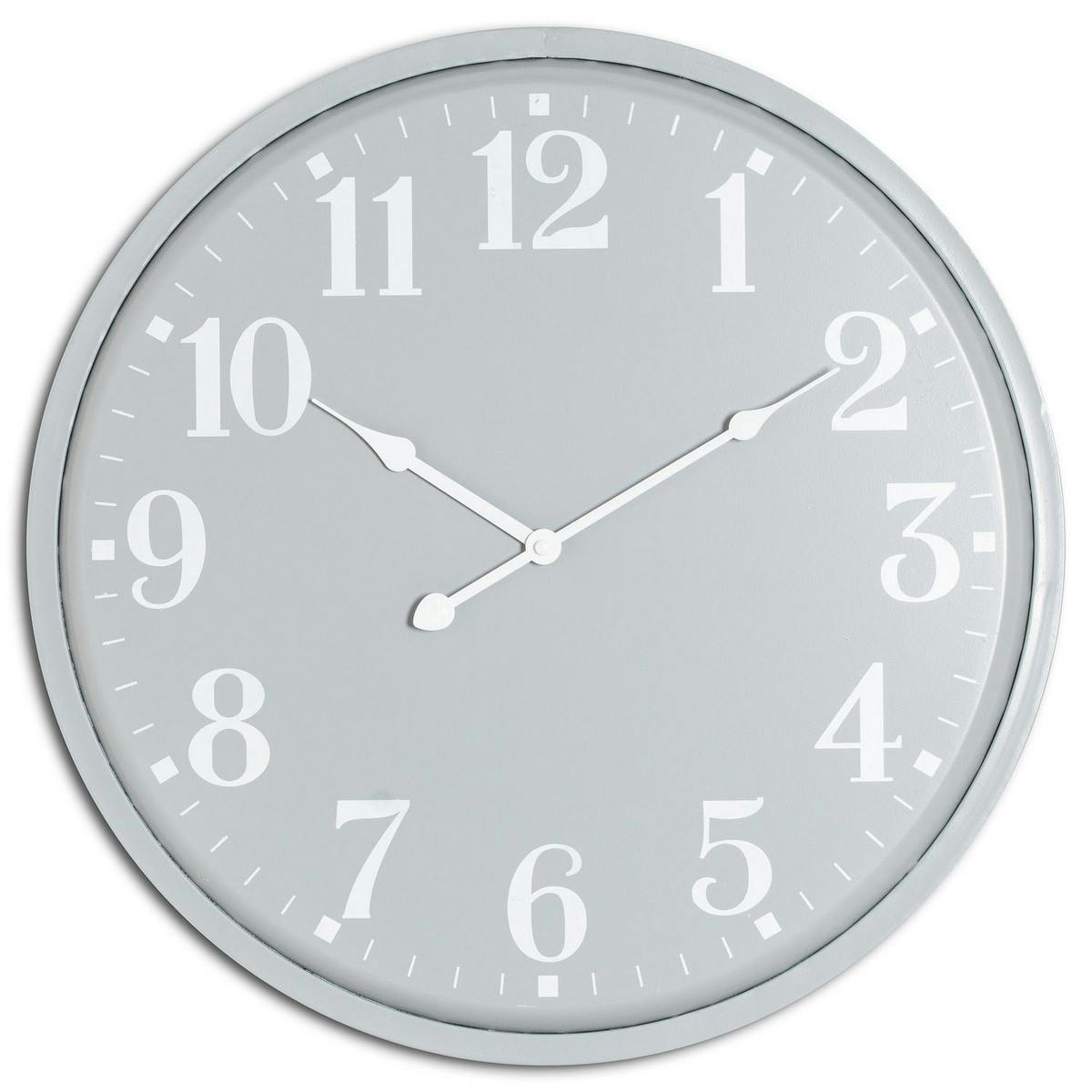 Rackhams Grey Ashmount Wall Clock - One Size - 100% Mixed