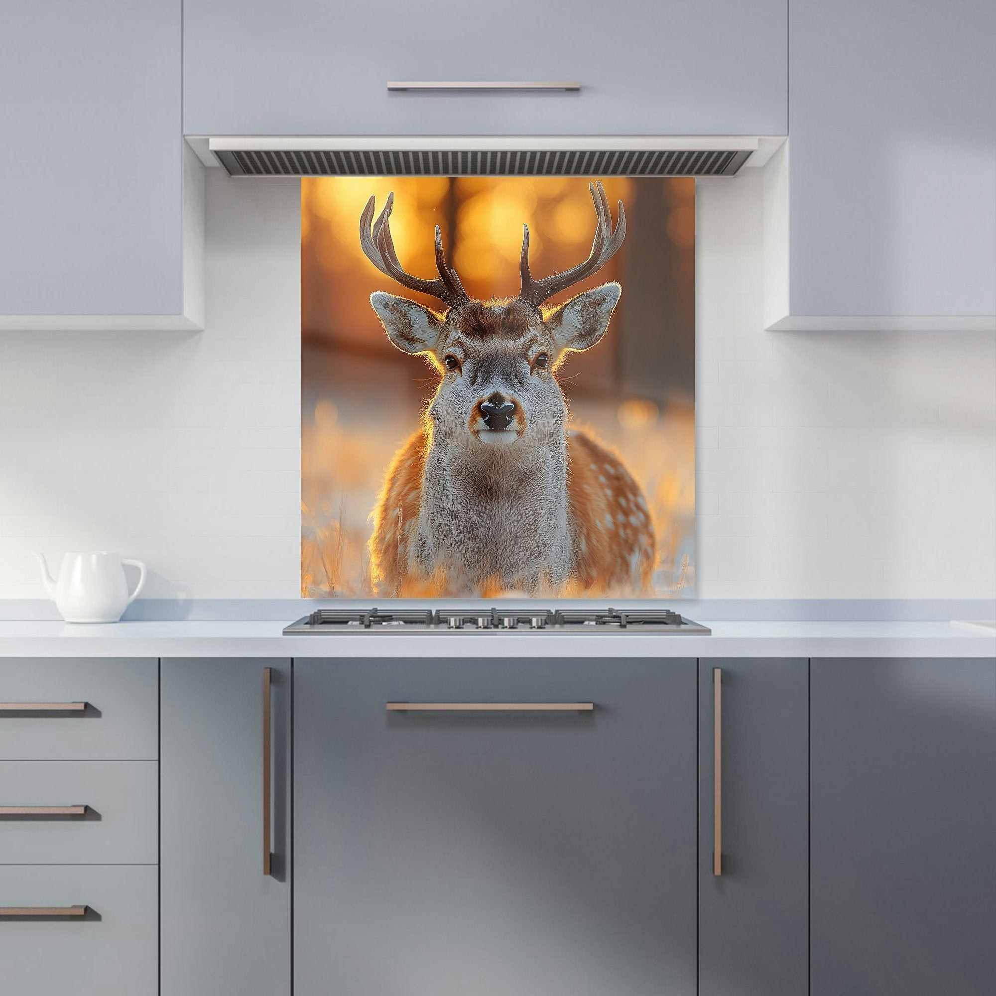 Warren Reed Deer Kitchen Splashback - W700mm X H650mm