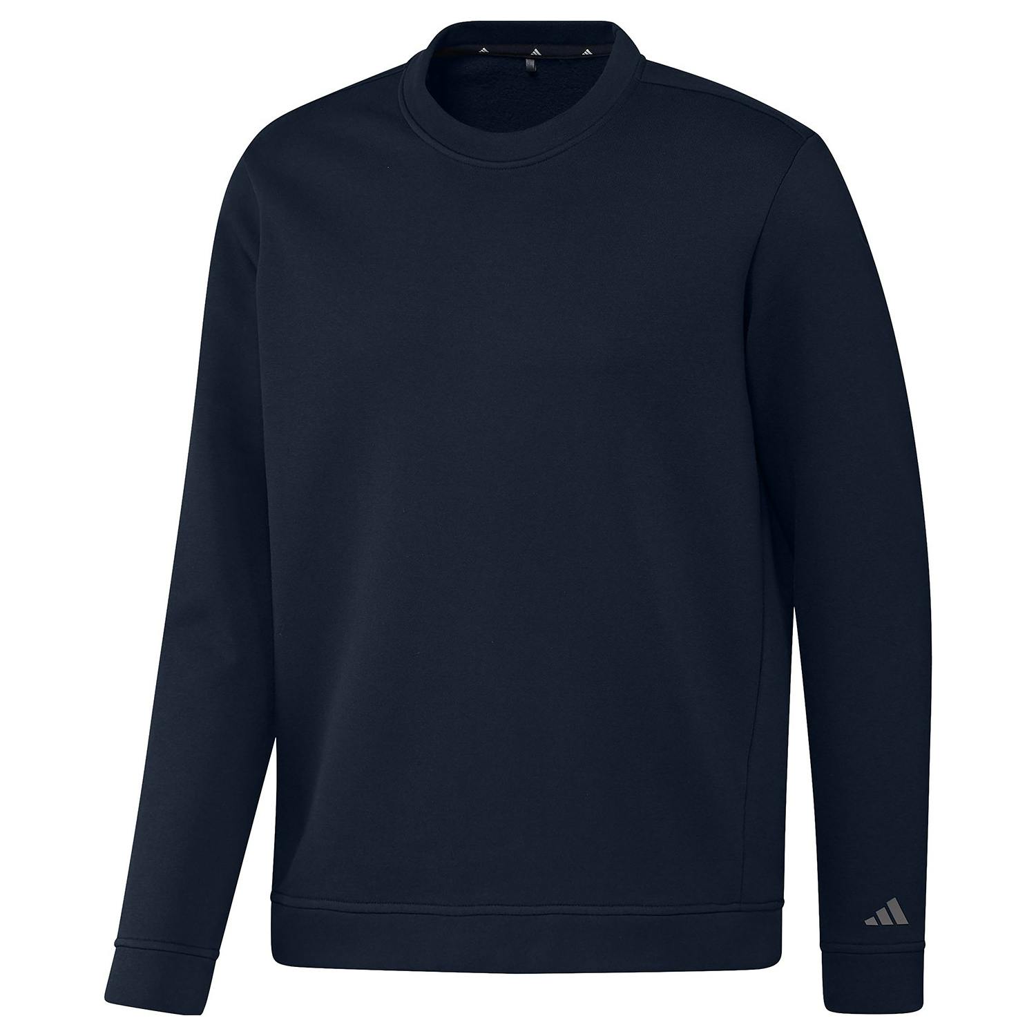 Adidas Unisex Adult Blank Crew Neck Sweatshirt - Collegiate Navy - M - Collegiate Navy - 70% Cotton/30% Recycled Polyester