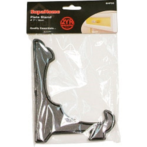 Supahome Black Plate Stand - 18Cm - 100% Plastic