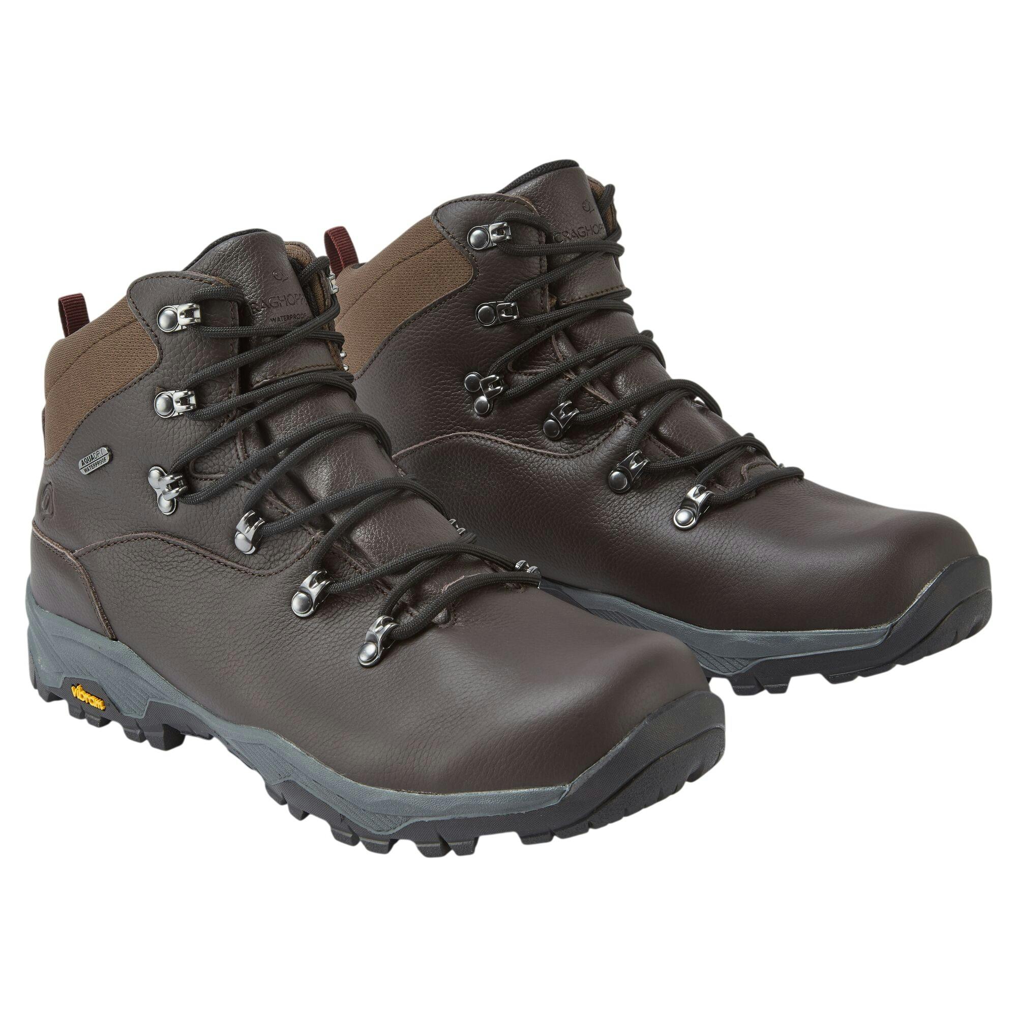 Craghoppers Men's Grain Lite Newhide Full Leather Walking Boots - Mocha - 6.5 Uk - Mocha - 100% Mixed