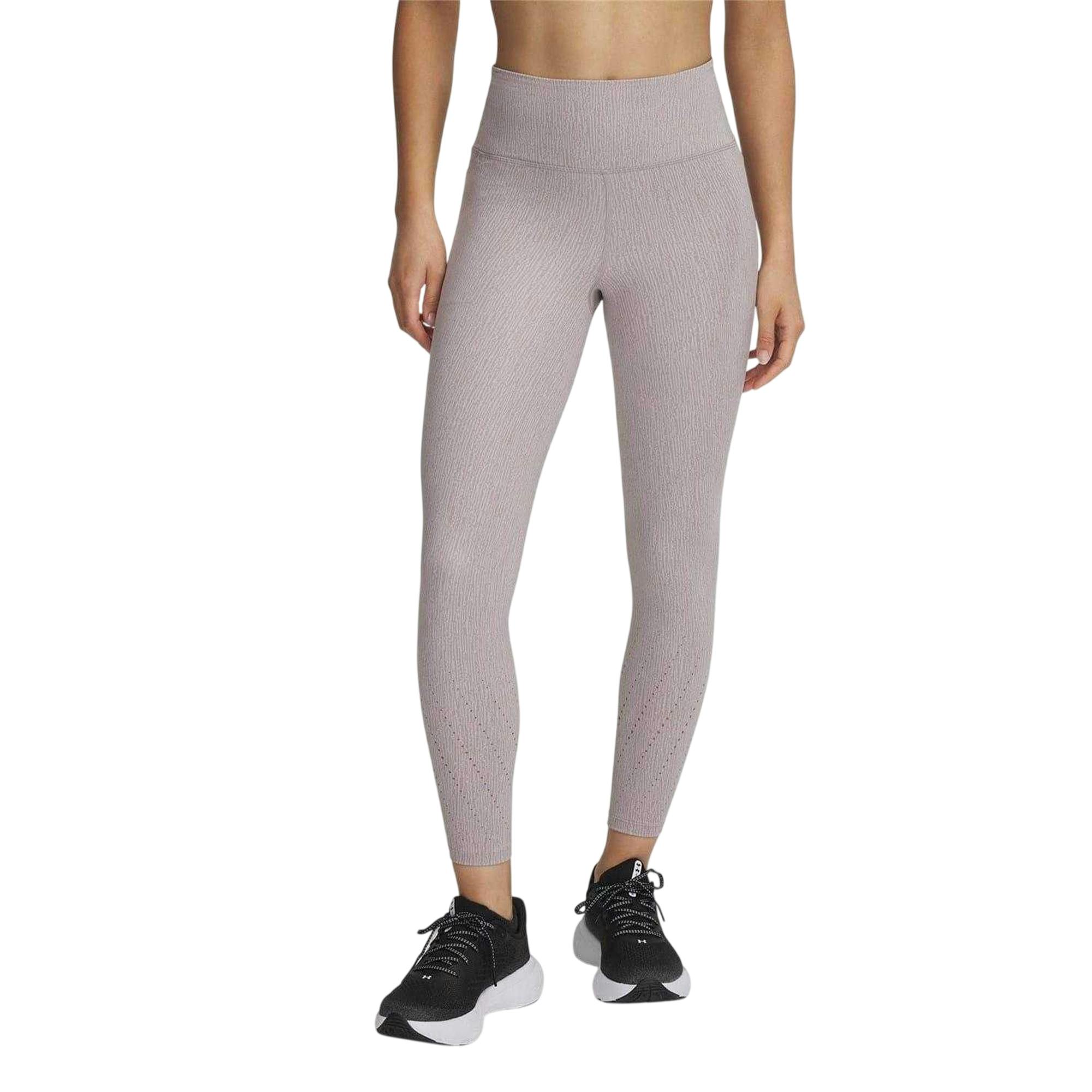 Under Armour Women's Gray Launch Elite Abstract Leggings - Frost - 16 Uk R - Frost - 75% Polyester/25% Elastane