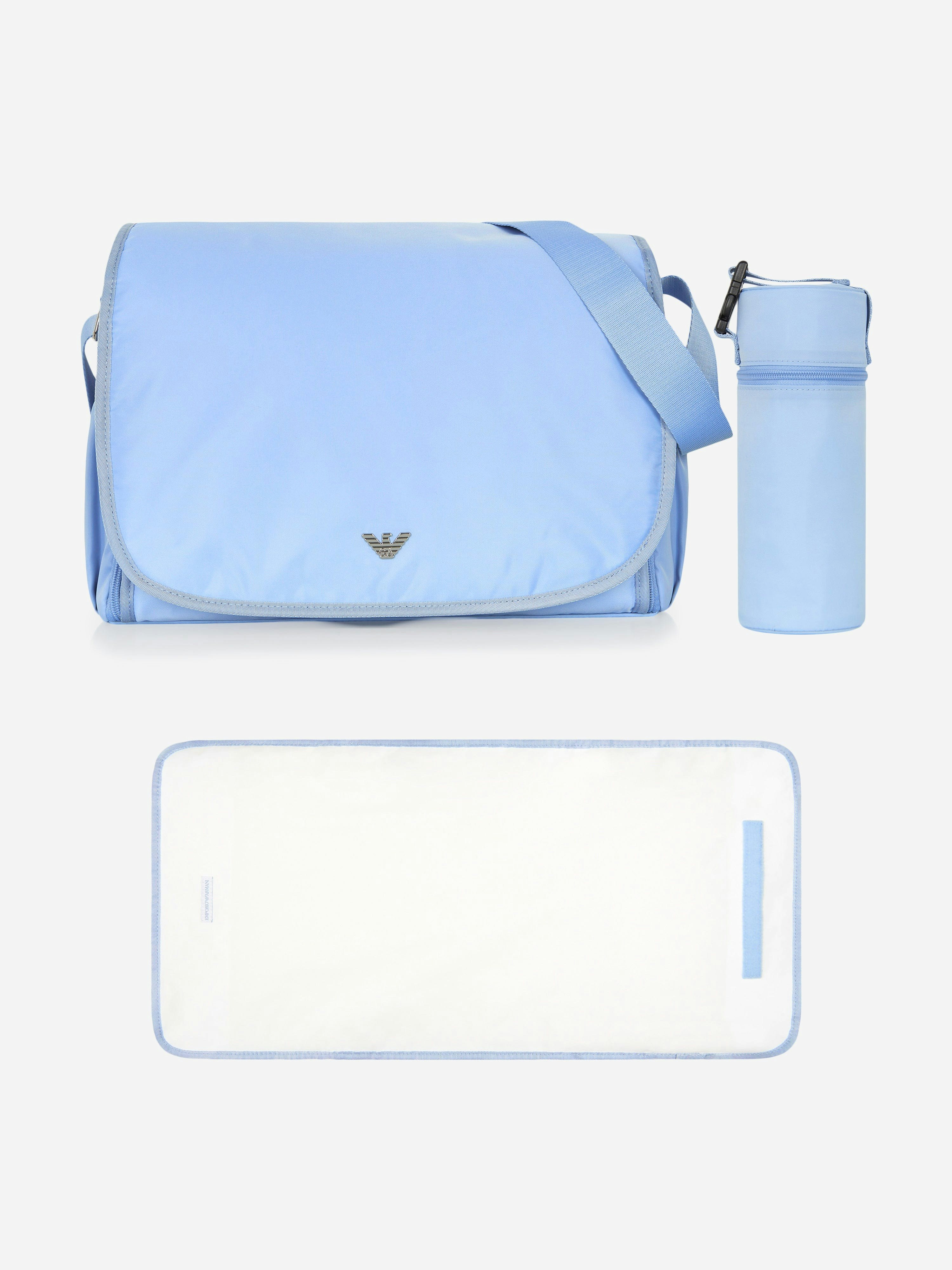 Emporio Armani Blue Baby Logo Changing Bag In (36Cm) - One Size