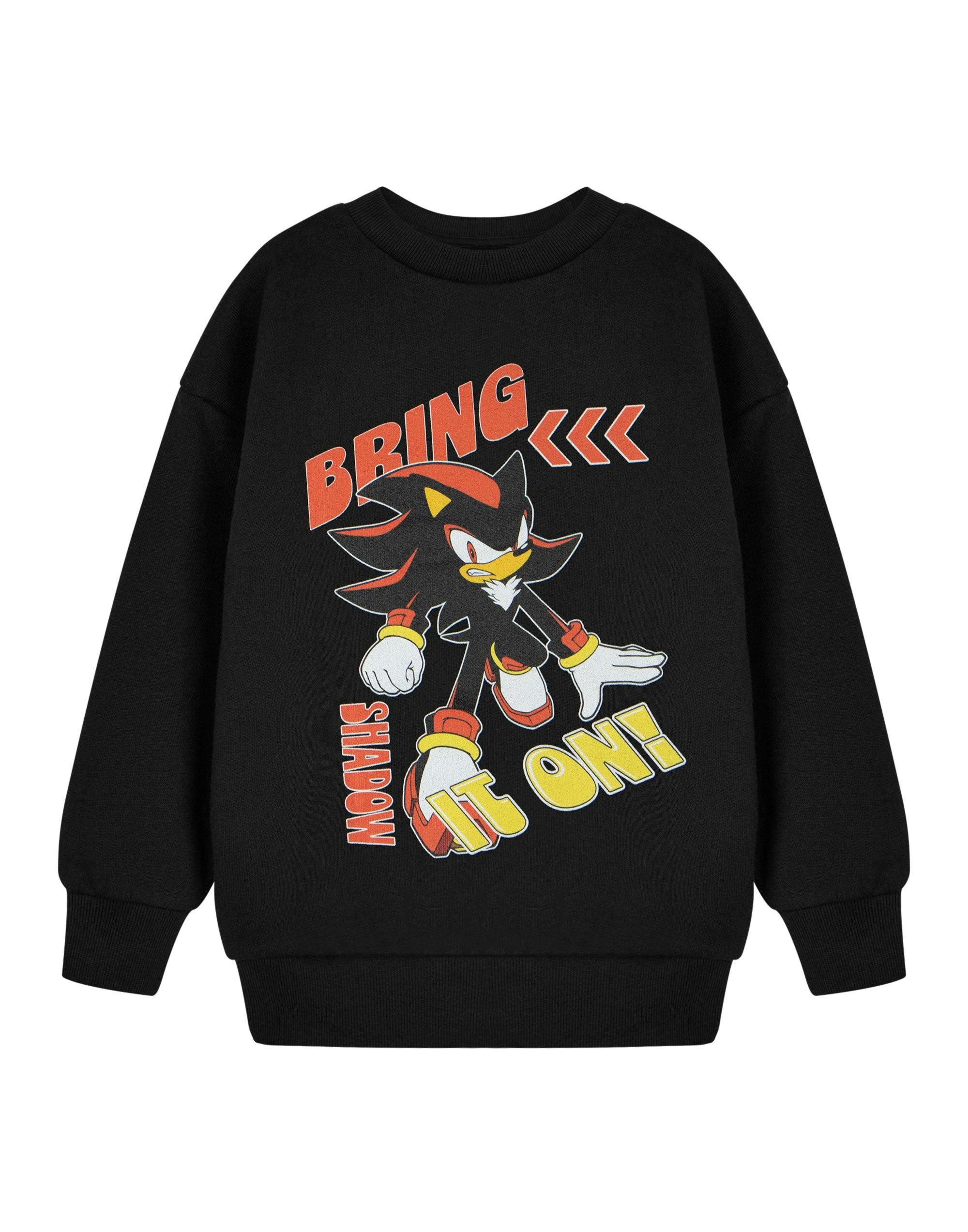 Vanilla Underground Boys Black Sonic The Hedgehog Bring It On Sweatshirt - 5-6 Years