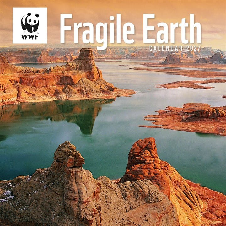 WWF, Fragile Earth Calendar 2027, Wall Calendars, Month To View, Natural World, Gift