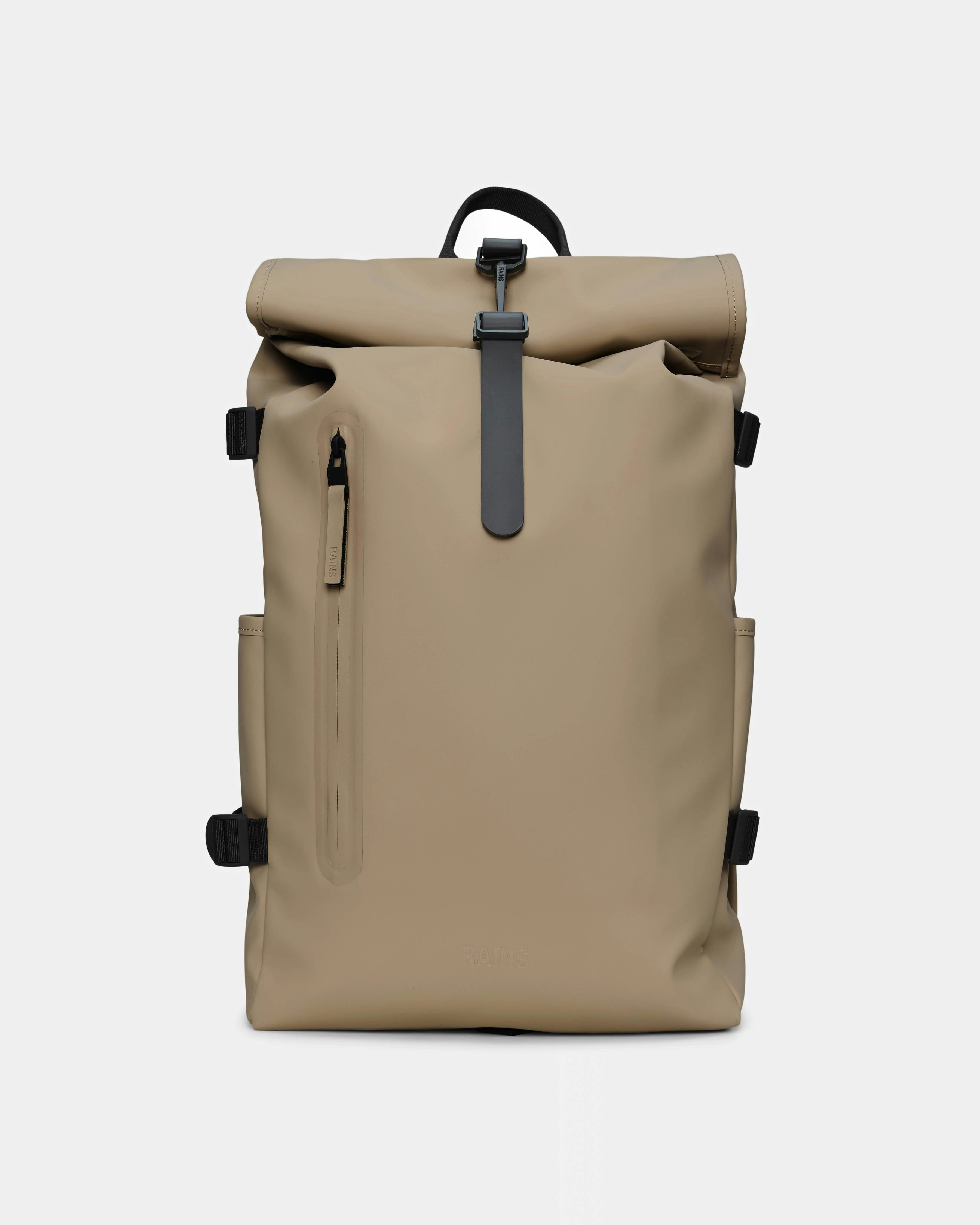 Rains Beige Rolltop Rucksack Large - 133 - 133 - One Size