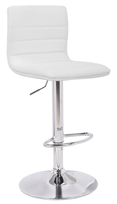 Lamboro Aldo Swivel Kitchen Barstool With Adjustable Height And Chrome Base