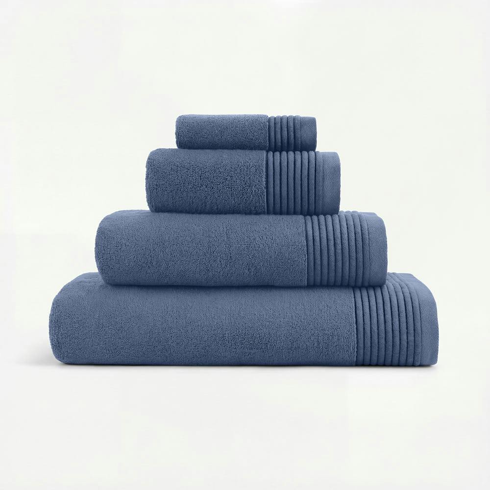 Bedable Plush Towels - Navy - Bath Towel