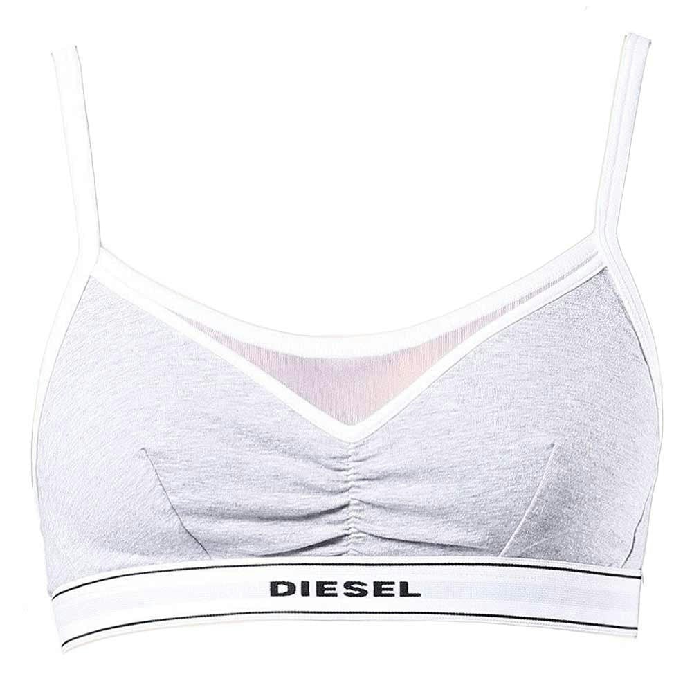 Diesel Grey Lavy Cotton Bralette, - S