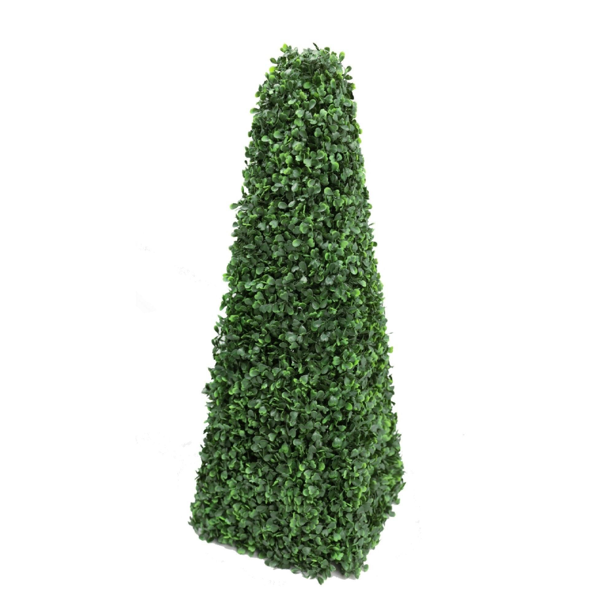 True Products Green Artificial Boxwood Pyramid Topiary Tree 90Cm
