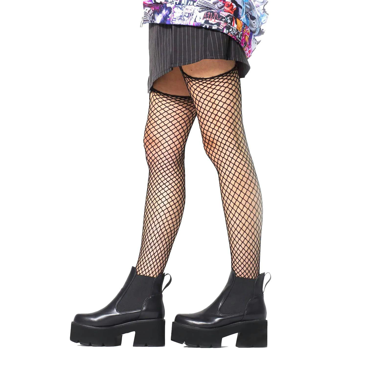 Lamoda Black Tough Love Chunky Platform Ankle Boots Stylish Everyday Wear - Uk8