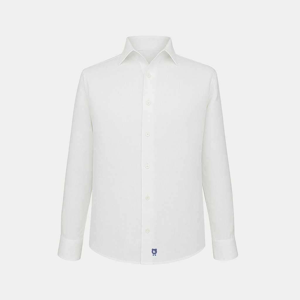 Randy Cow White Sands - Linen Shirt - L