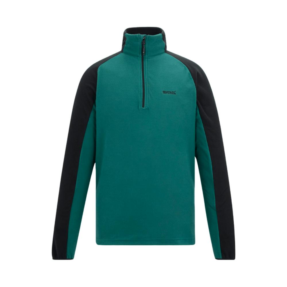 Regatta Men's Green/Black Elson Ii Lightweight Fleece - Mediterranean - 3XL - Mediterranean - 100% Recycled Polyester