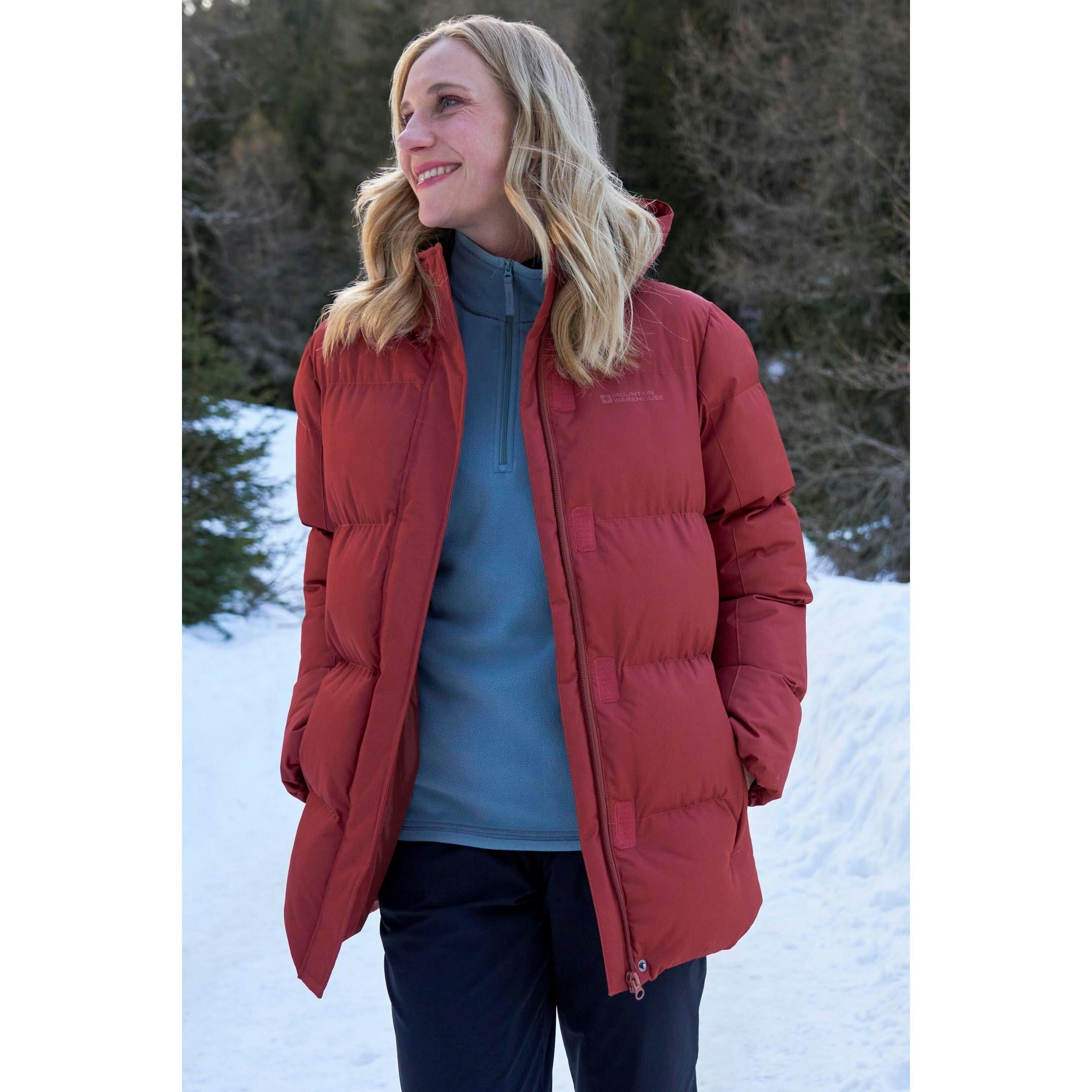 Mountain Warehouse Women's Orange Waterproof Padded Jacket - 6 Uk - 100% Polyester