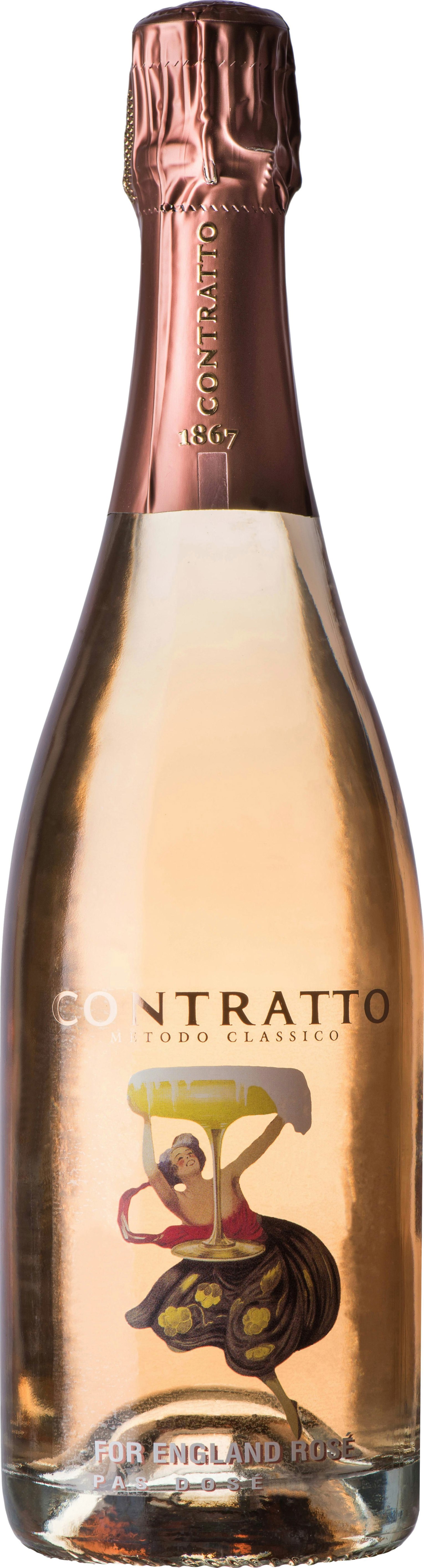 Various Wine Orange Contratto For England Rose Pas Dose 2017 75Cl - Pack Of 6