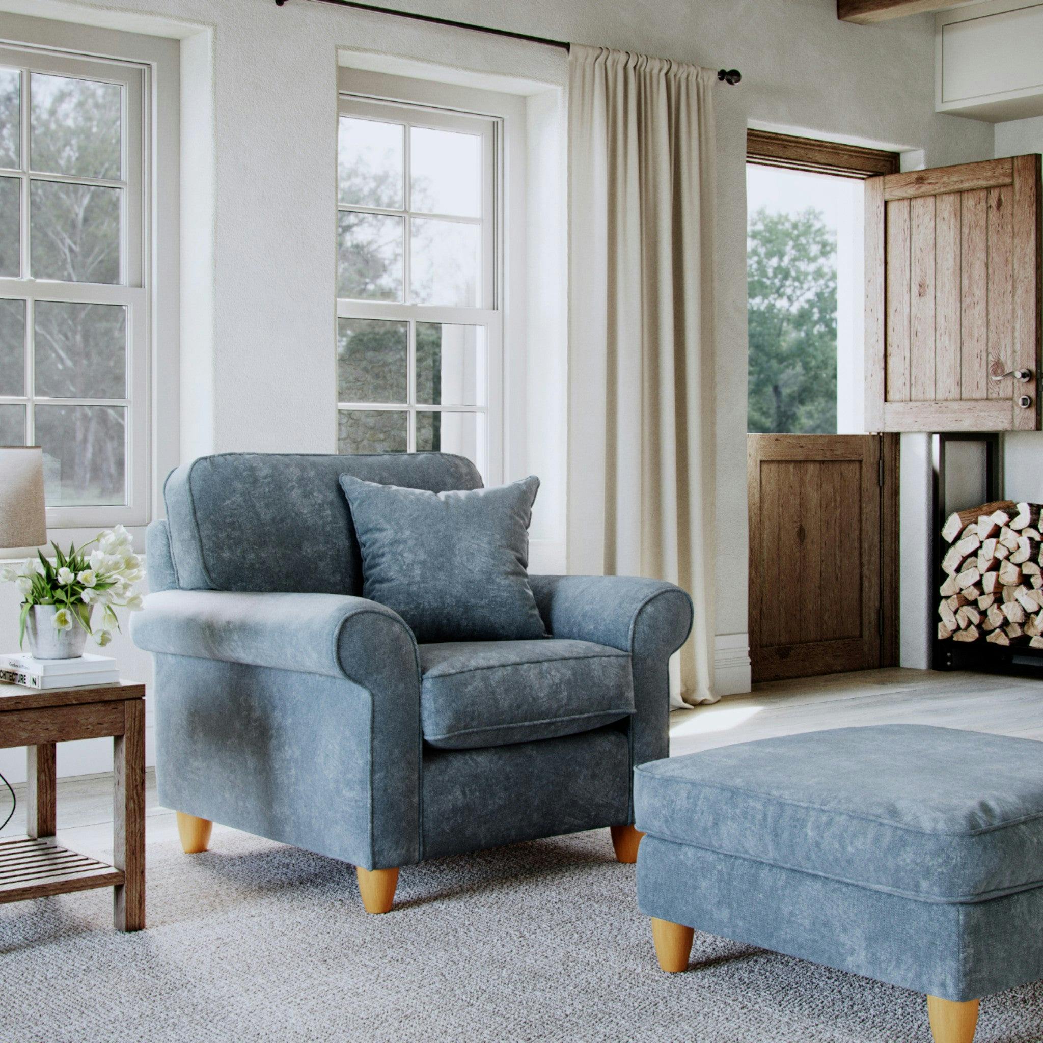 Rackhams Abingdon Armchair - Steel