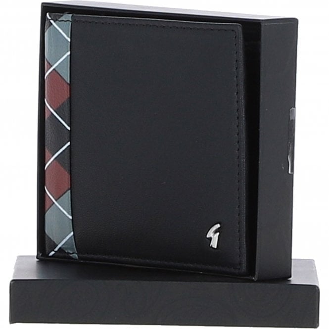 Gabicci Men's Black Leather 4 Card Billfold Wallet /Grey/Red: Gb-145-Ap Size: - Image 2