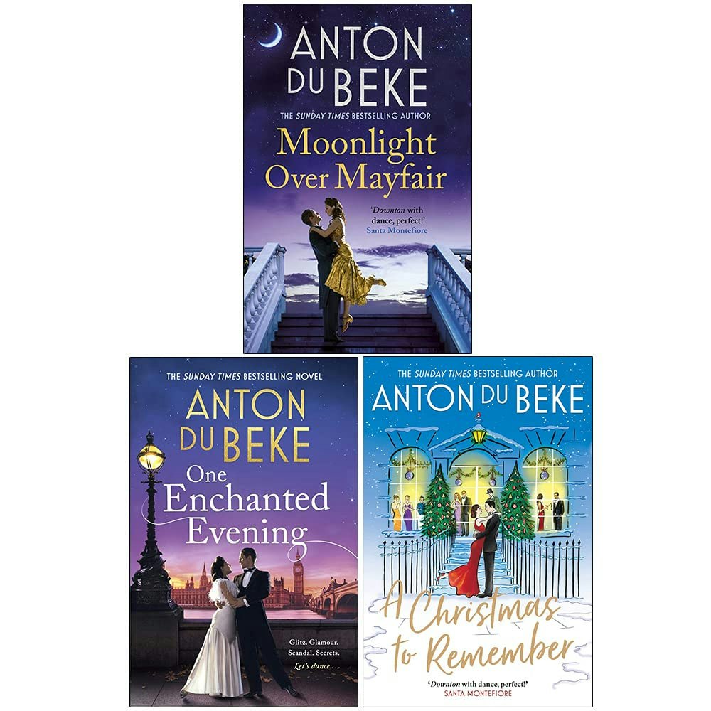 Zaffre Anton Du Beke 3 Books Set (Moonlight Over Mayfair, One Enchanted Evening, A Christmas To Remember)