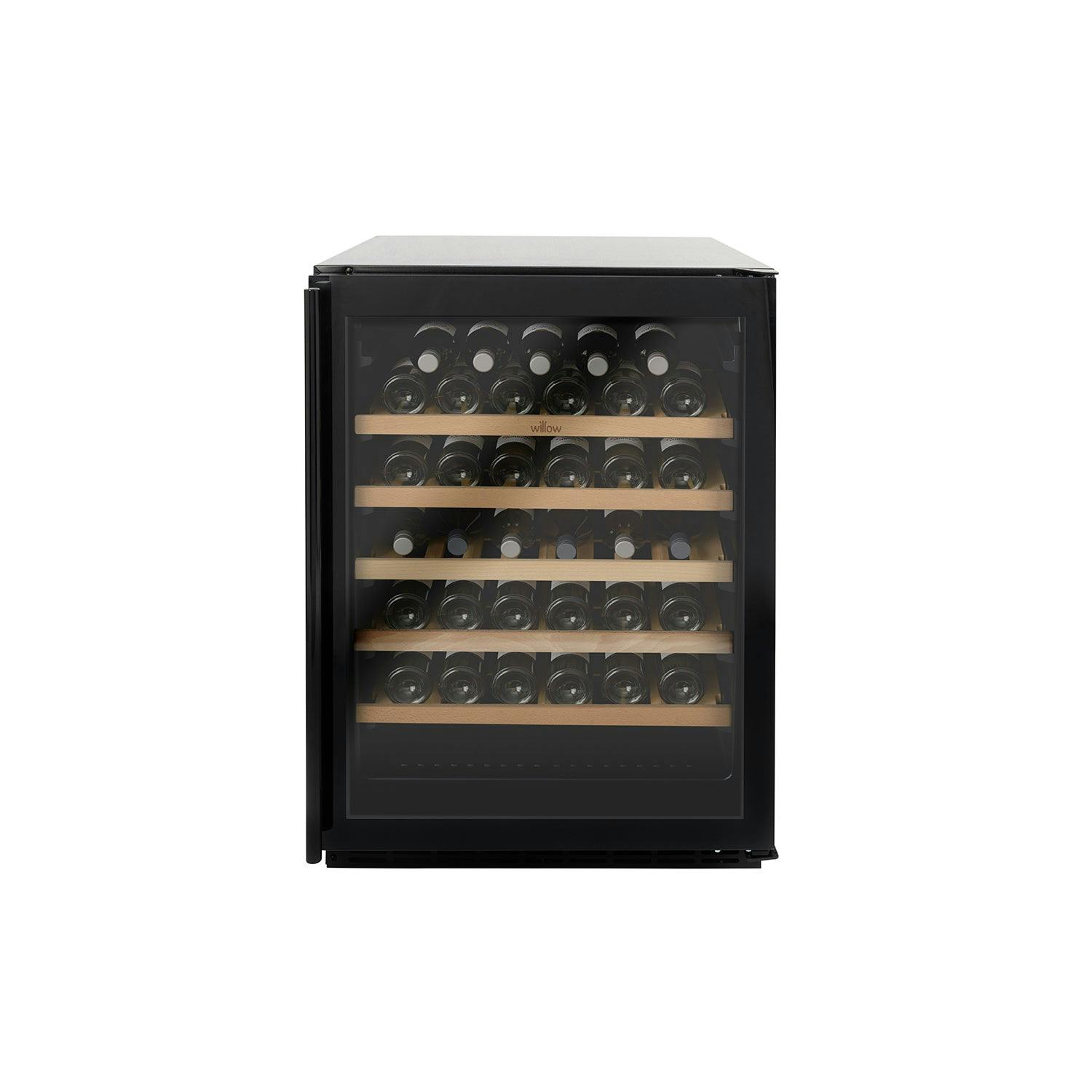 Willow Black 142L Under Counter Wine Cooler W60wcb