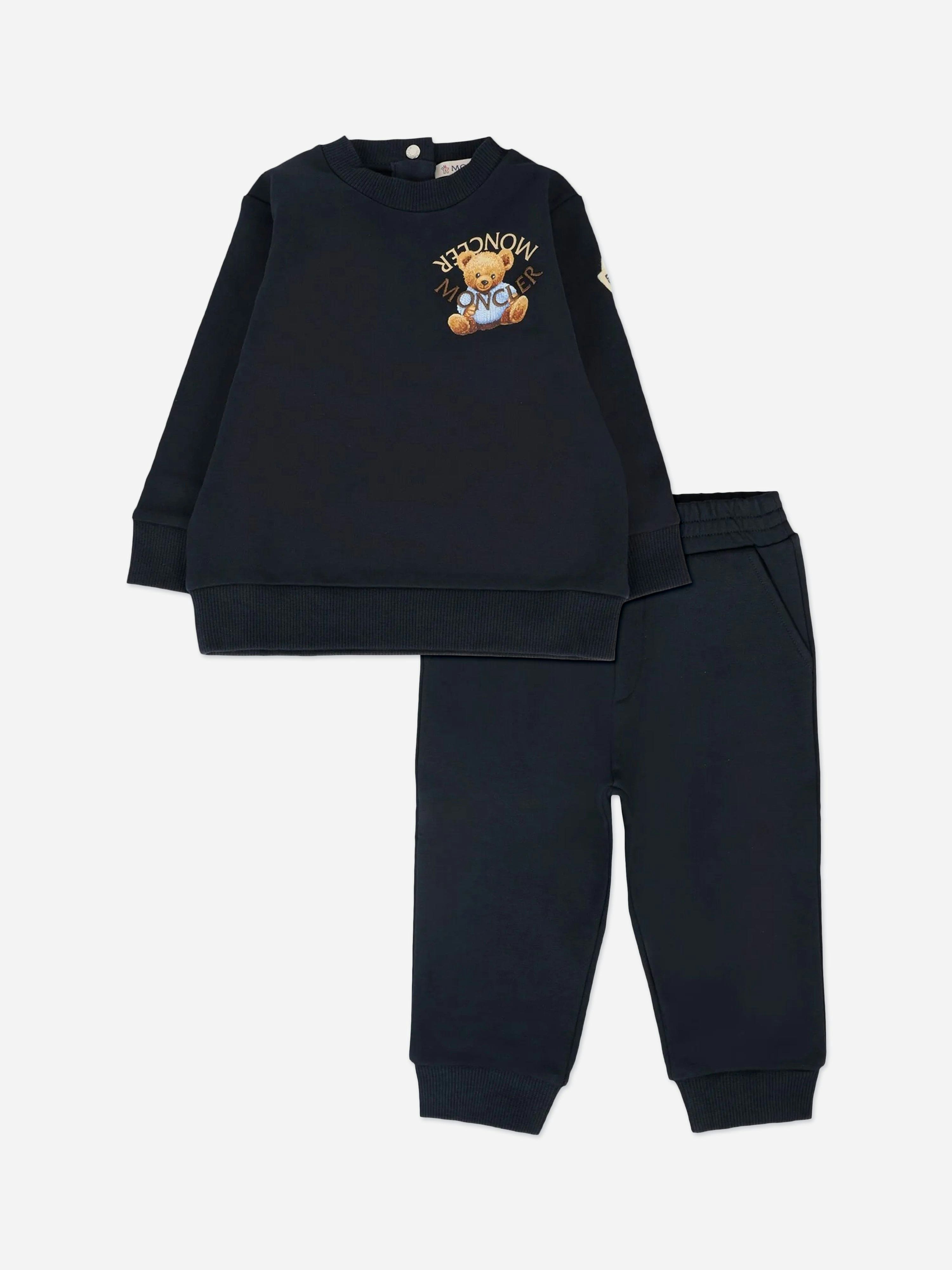 Moncler Enfant Men's Blue Baby Boys Teddy Bear Tracksuit In Navy - 2 Yrs